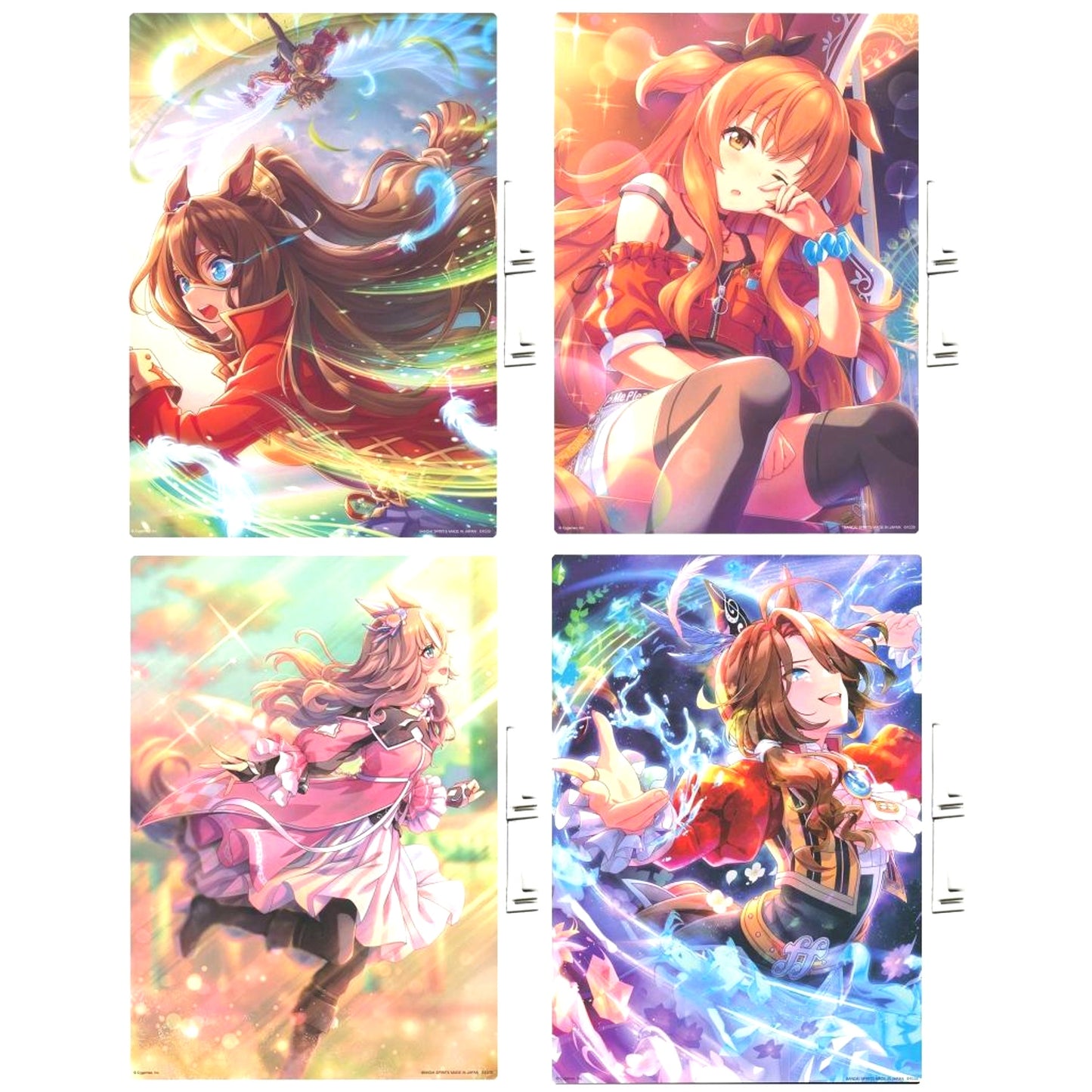 Set of 4 Visualize Stand Ichiban Kuji Umamusume: Pretty Derby Vol. 10 Prize D [USED]
