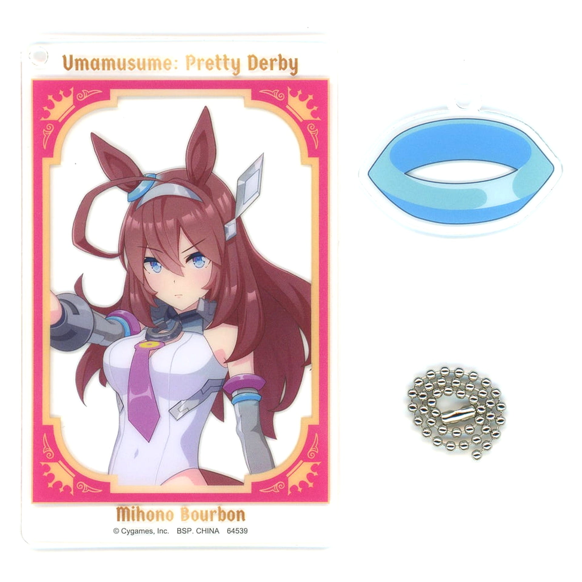 Umamusume: Pretty Derby Mihono Bourbon Ichiban Kuji Vol.10 Clear Twin Card Charm Prize H Charm [USED]