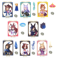 Umamusume: Pretty Derby Tokai Teio & Others All 8 Types Set Ichiban Kuji Vol.10 Clear Twin Card Charm Prize H Charm [USED]