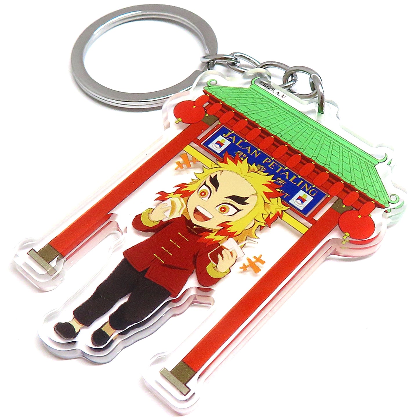 Kyojuro Rengoku Demon Slayer Acrylic Keychain Total Concentration Exhibition Malaysia Limited [USED]