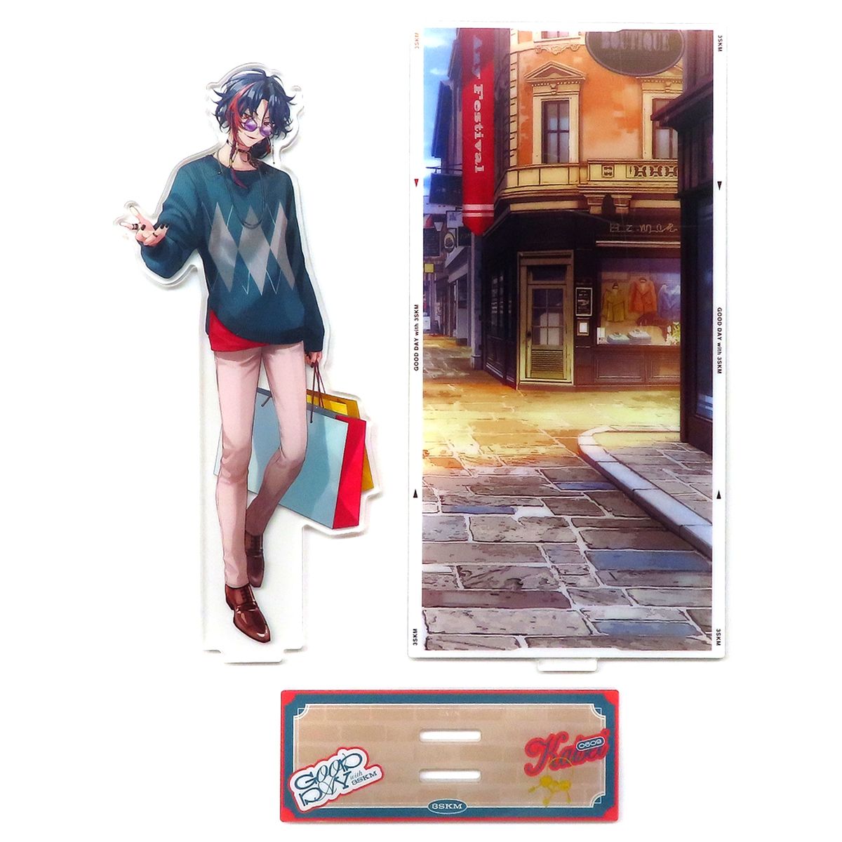 Kaisei 3SKM Acrylic Stand Virtual YouTuber Nijisanji 3SKM GOOD DAY with 3SKM animate Girls Festival 2024 Goods [USED]