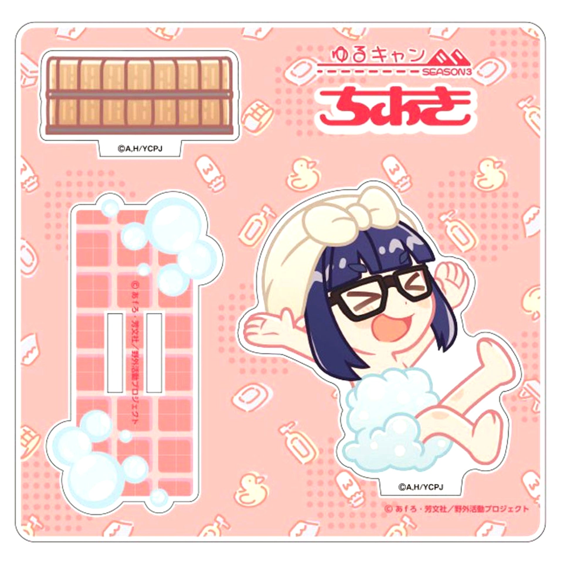Chiaki Ohgaki Hot Spring Style Acrylic Stand Yuru Camp [USED]