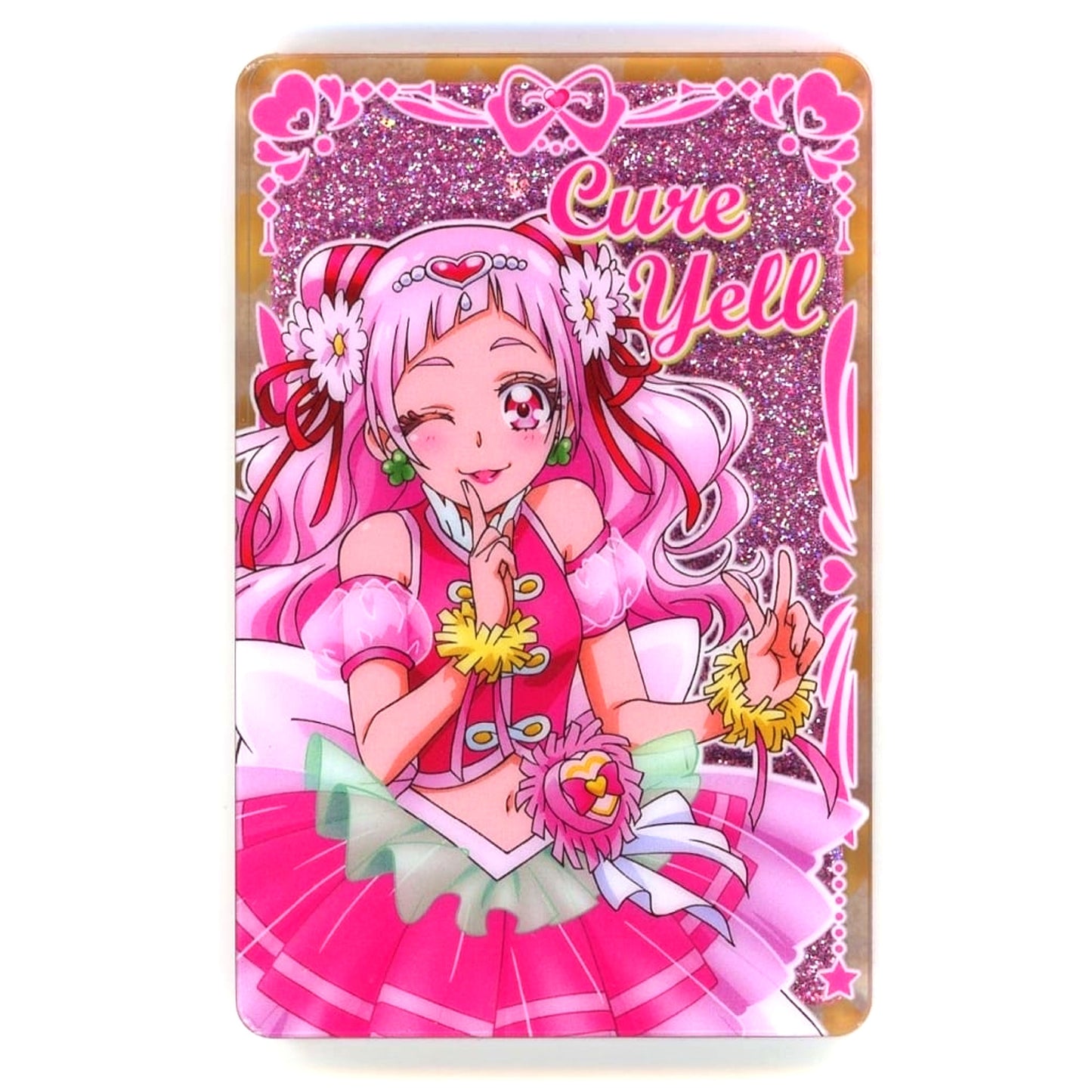 Cure Yell Pretty Cure 20th Anniversary Quicksand Acrylic Block China Limited [USED]