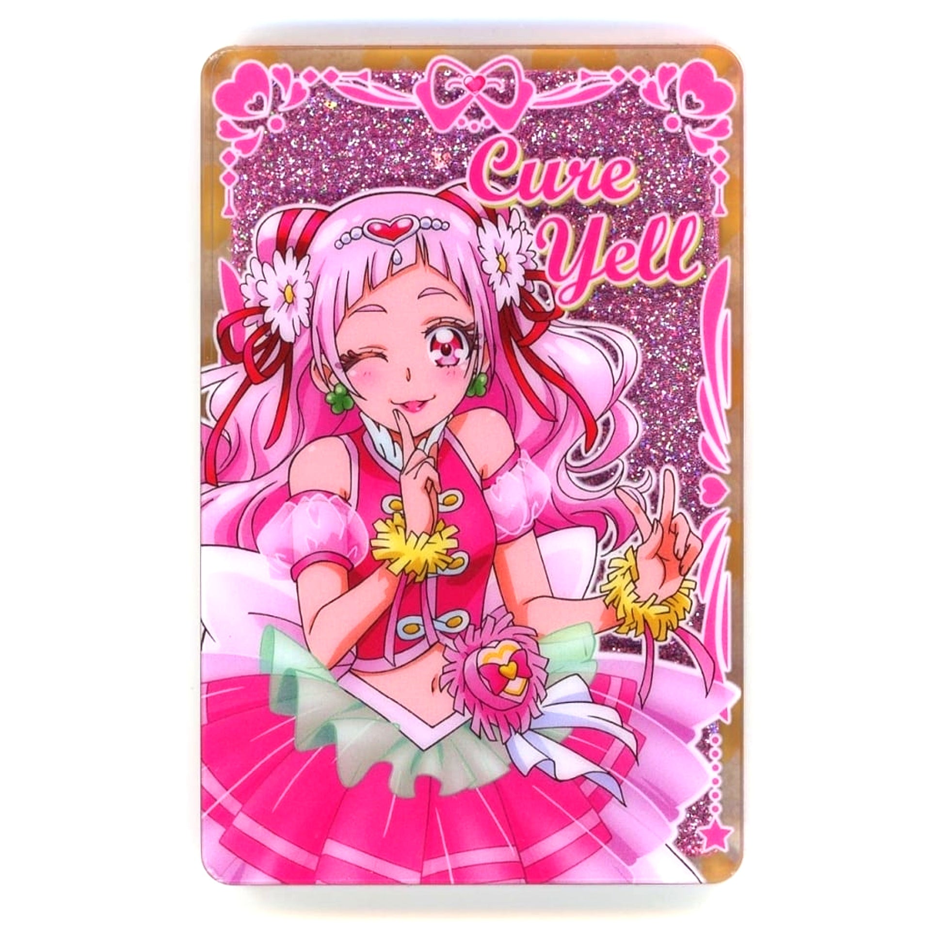 Cure Yell Pretty Cure 20th Anniversary Quicksand Acrylic Block China Limited [USED]