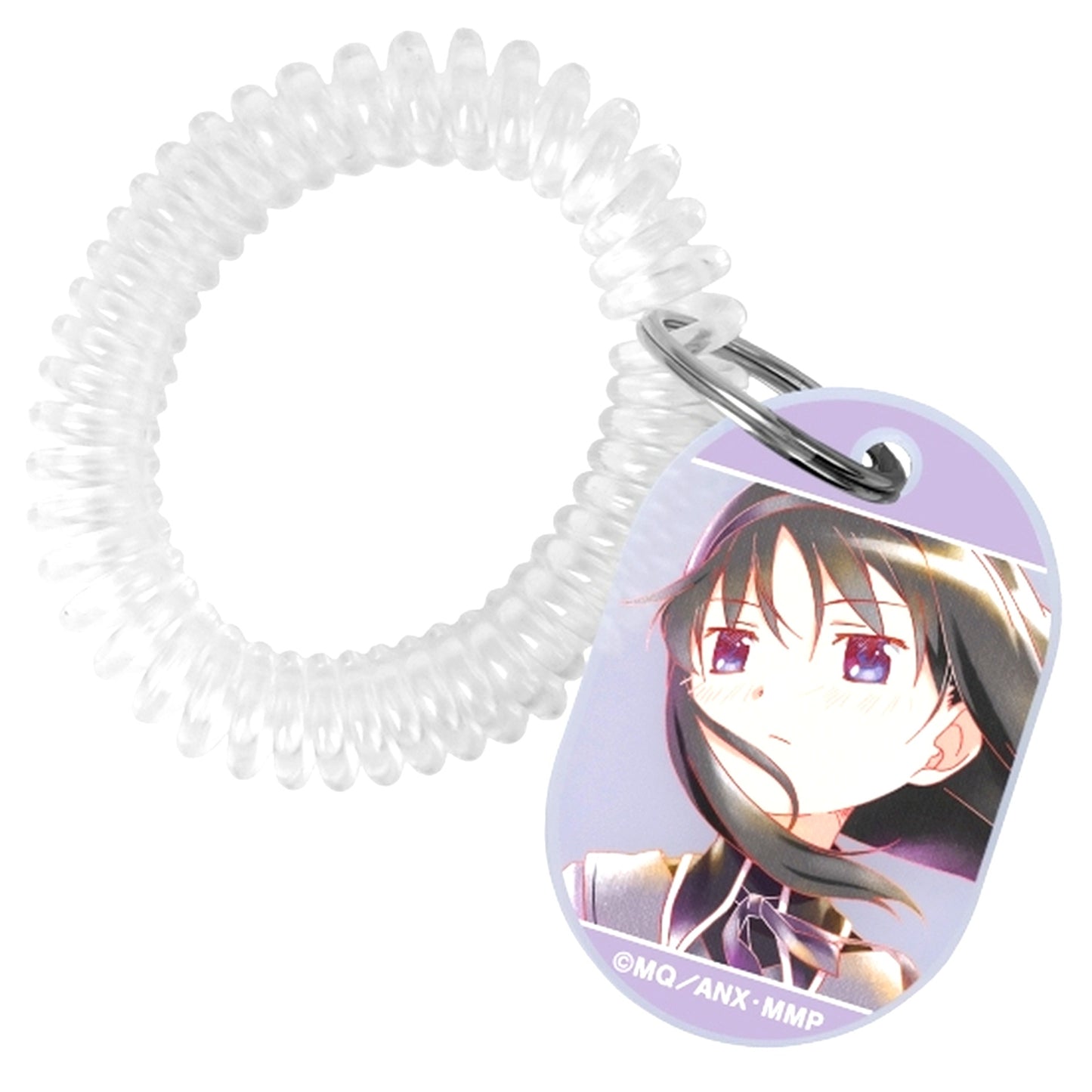 Homura Akemi Ani-Art aqua label Vol. 2 Locker Key Style Acrylic Keychain Puella Magi Madoka Magica the Movie Beginnings / Eternal [USED]