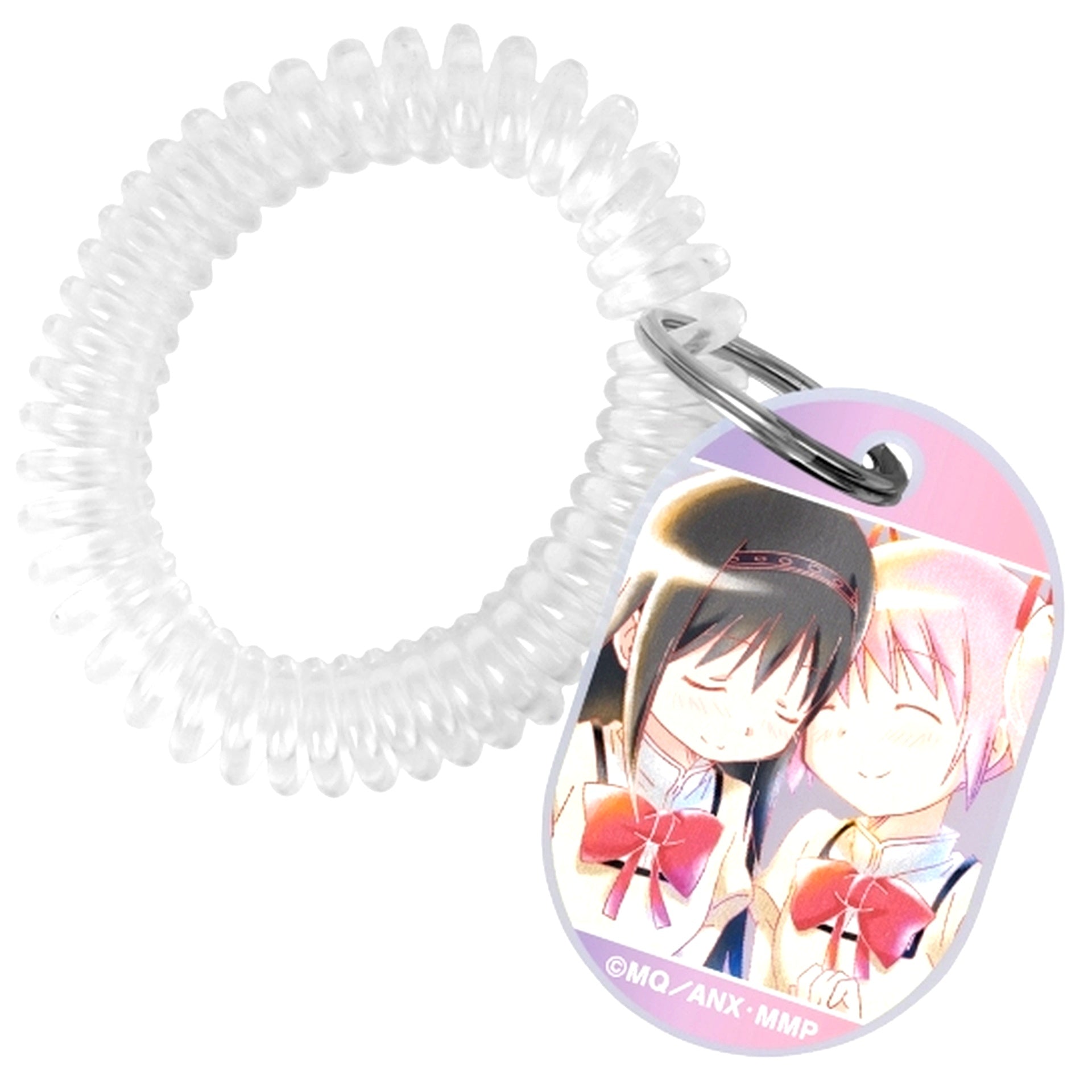 Madoka Kaname & Homura Akemi Puella Magi Madoka Magica The Movie Beginnings Eternal Ani-Art aqua label Vol.2 Locker Key Style Acrylic Keychain [USED]