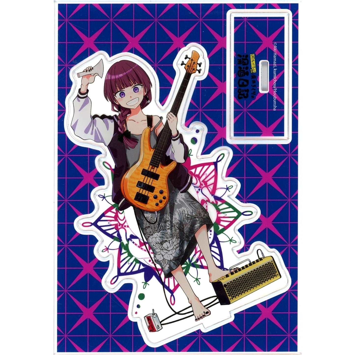 Kikuri Hiroi Illustration B6 Size Acrylic Figure Bonus for Comics Bocchi the Rock! Spinoff Kikuri Hiroi's Heavy Drinking Diary Vol. 3 Gamers Limited Set [USED]