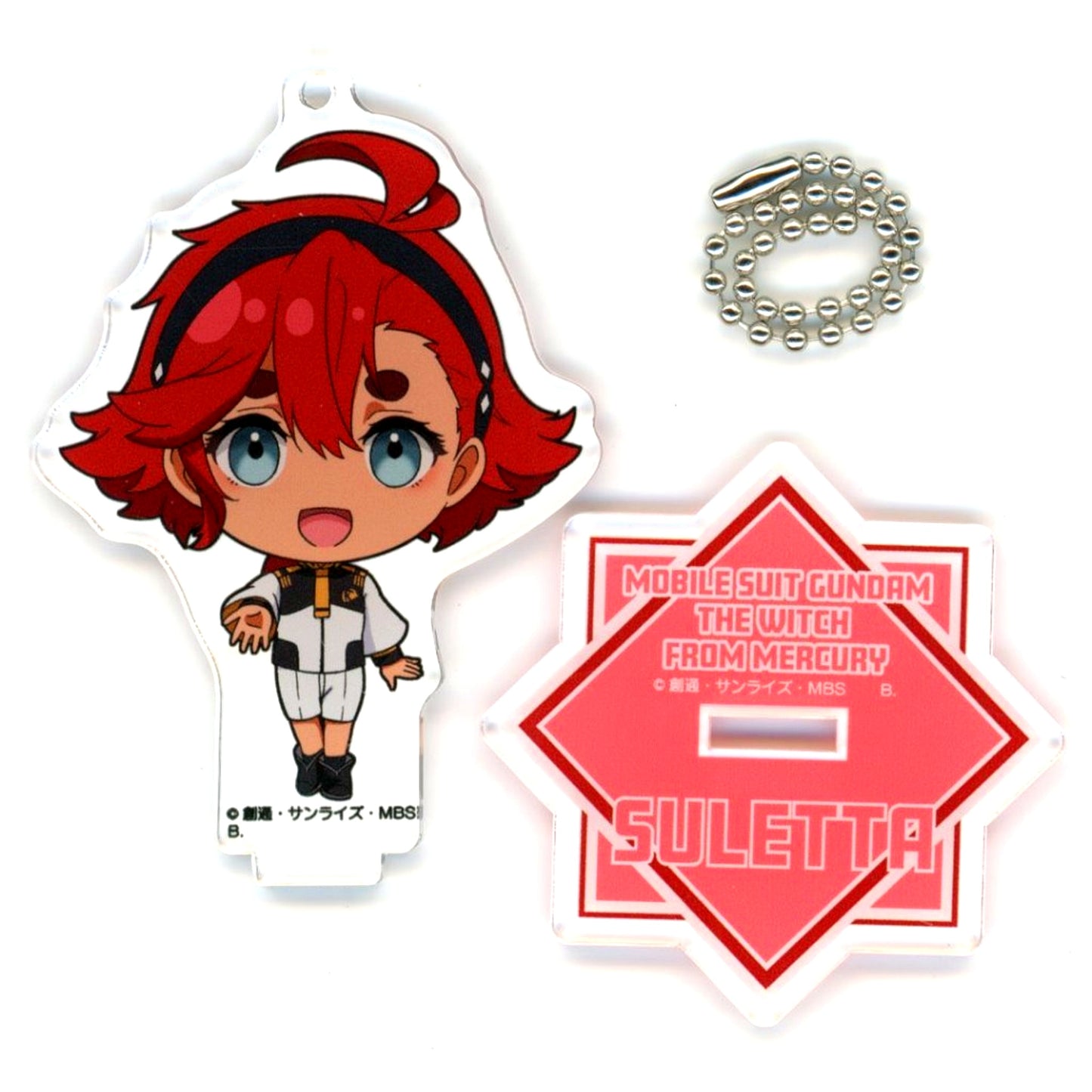 Suletta Mercury Hapikuro! Mobile Suit Gundam The Witch from Mercury Tsunagyutto Acrylic Stand Charm [USED]