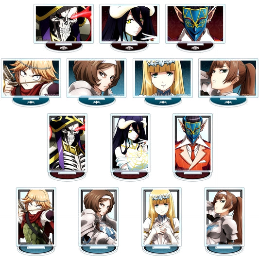 Set of 14 Overlord The Sacred Kingdom Movie Trading Mini Acrylic Stand [USED]