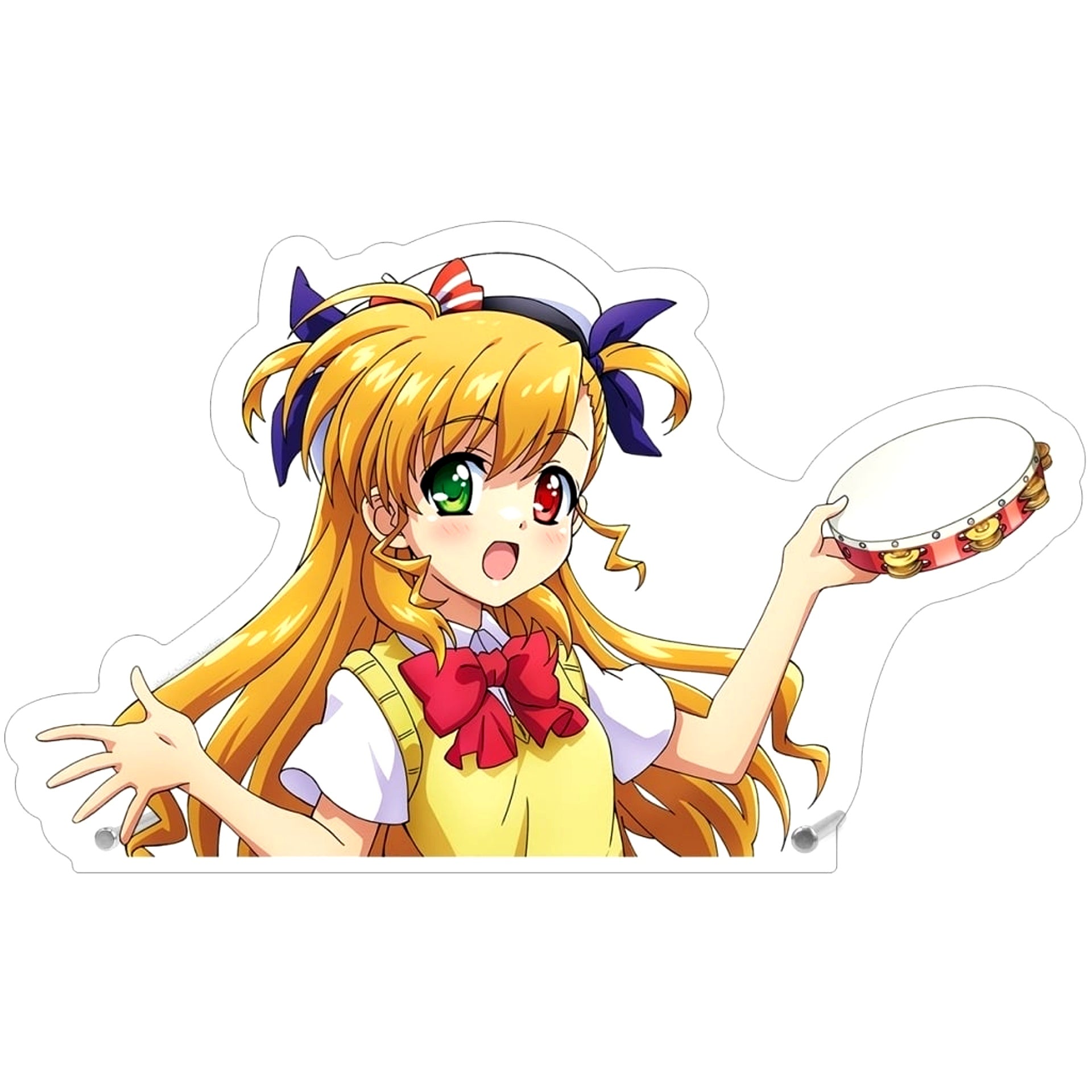 Vivio Takamachi Illustration Extra Large Die-cut Acrylic Panel Wind Instrument Music Ver. Magical Girl Lyrical Nanoha Series [USED]