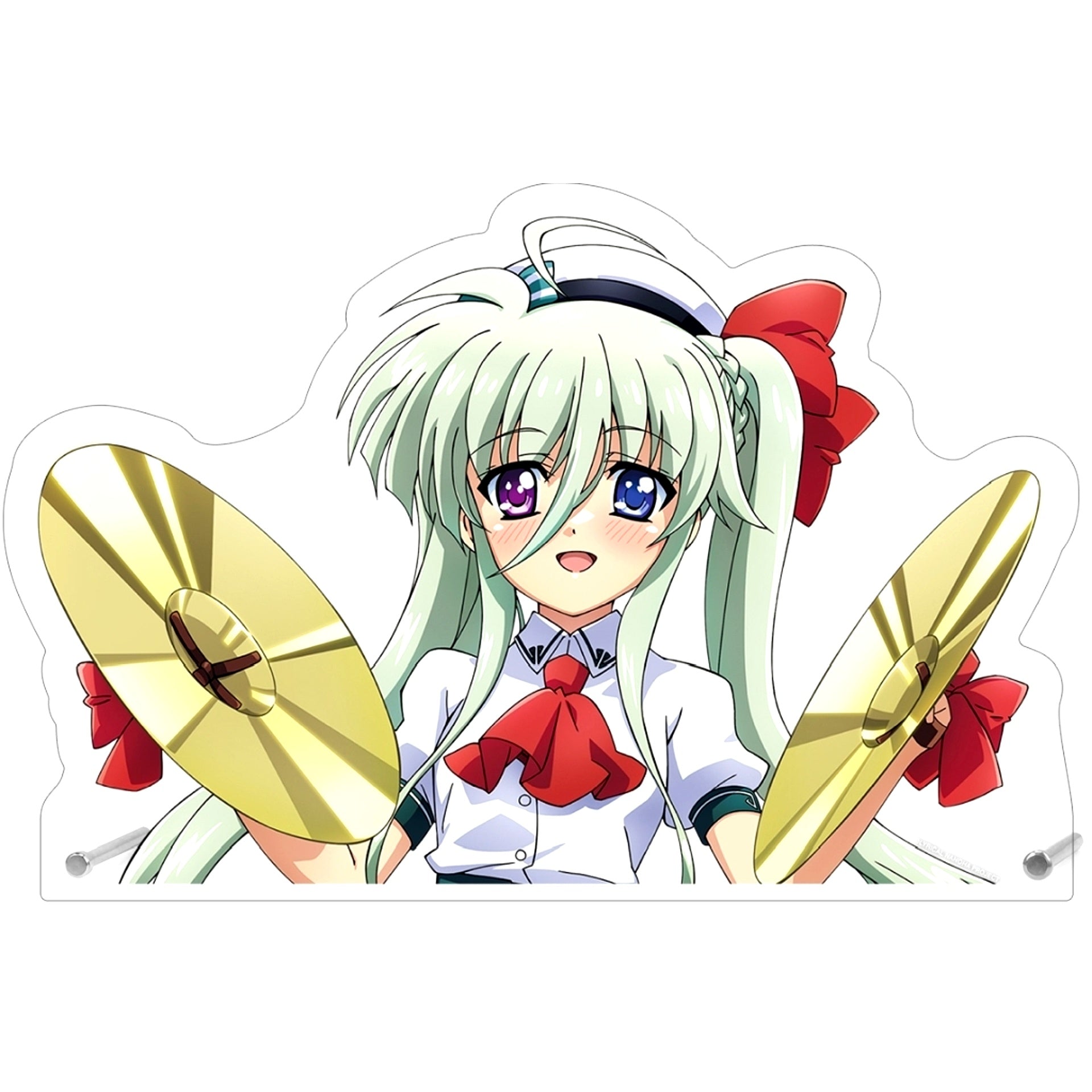 Einhart Stratos Illustration Extra Large Die-cut Acrylic Panel Wind Instrument Music Ver. Magical Girl Lyrical Nanoha Series [USED]