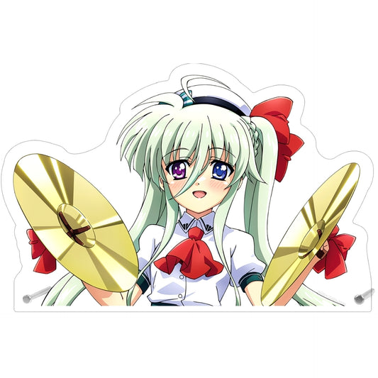 Einhart Stratos Illustration Extra Large Die-cut Acrylic Panel Wind Instrument Music Ver. Magical Girl Lyrical Nanoha Series [USED]