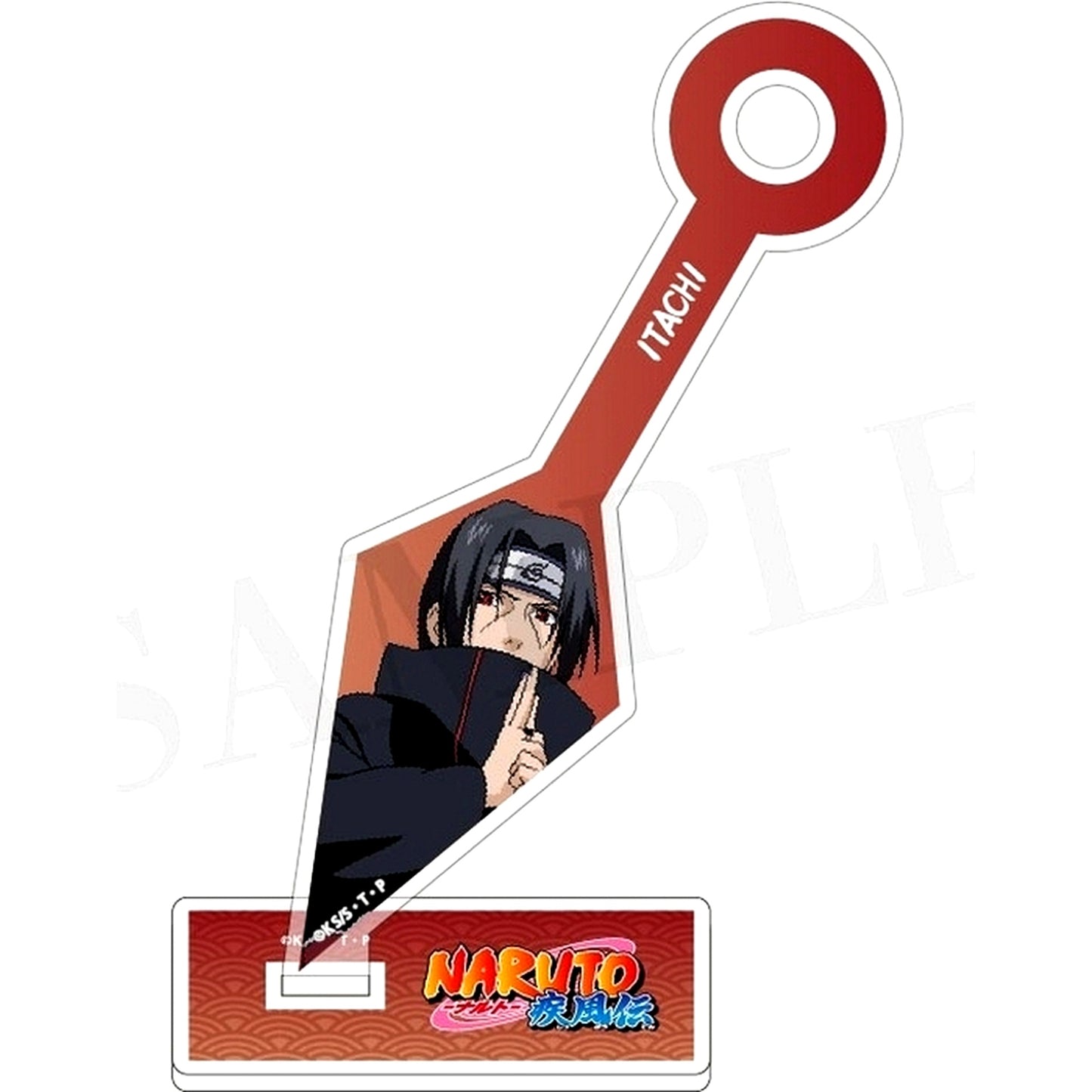 Itachi Uchiha F. Kunai Shaped Acrylic Stand Naruto Shippuden [USED]