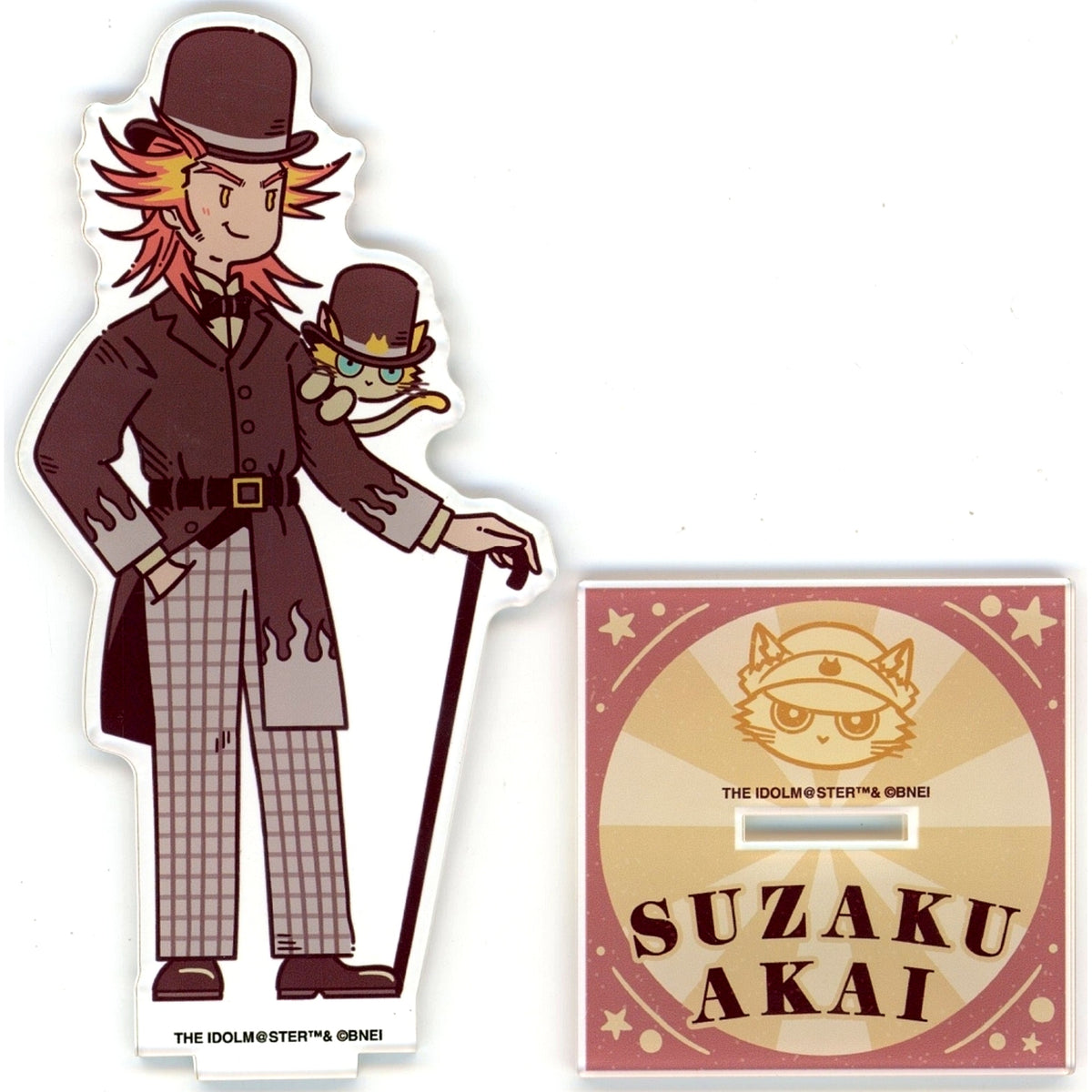 Suzaku Akai Official Acrylic Stand THE IDOLM@STER SideM x ob1toy [USED]