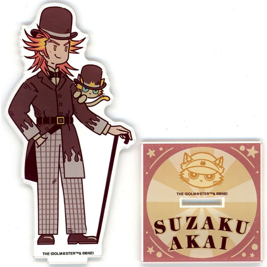 Suzaku Akai Official Acrylic Stand THE IDOLM@STER SideM x ob1toy [USED]