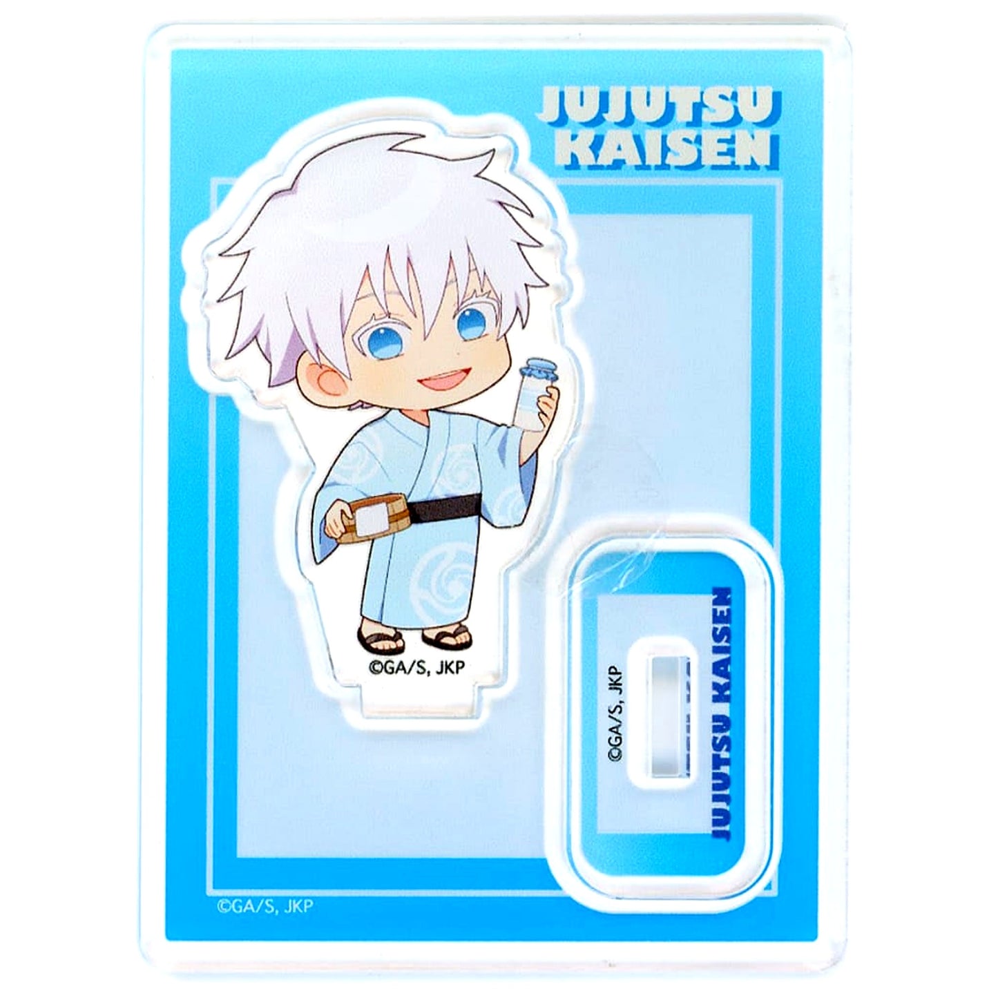 Satoru Gojo Jujutsu Kaisen x Gokurakuyu RAKU SPA Gokuraku Jujuyasumi 2 Trading Acrylic Stand [USED]