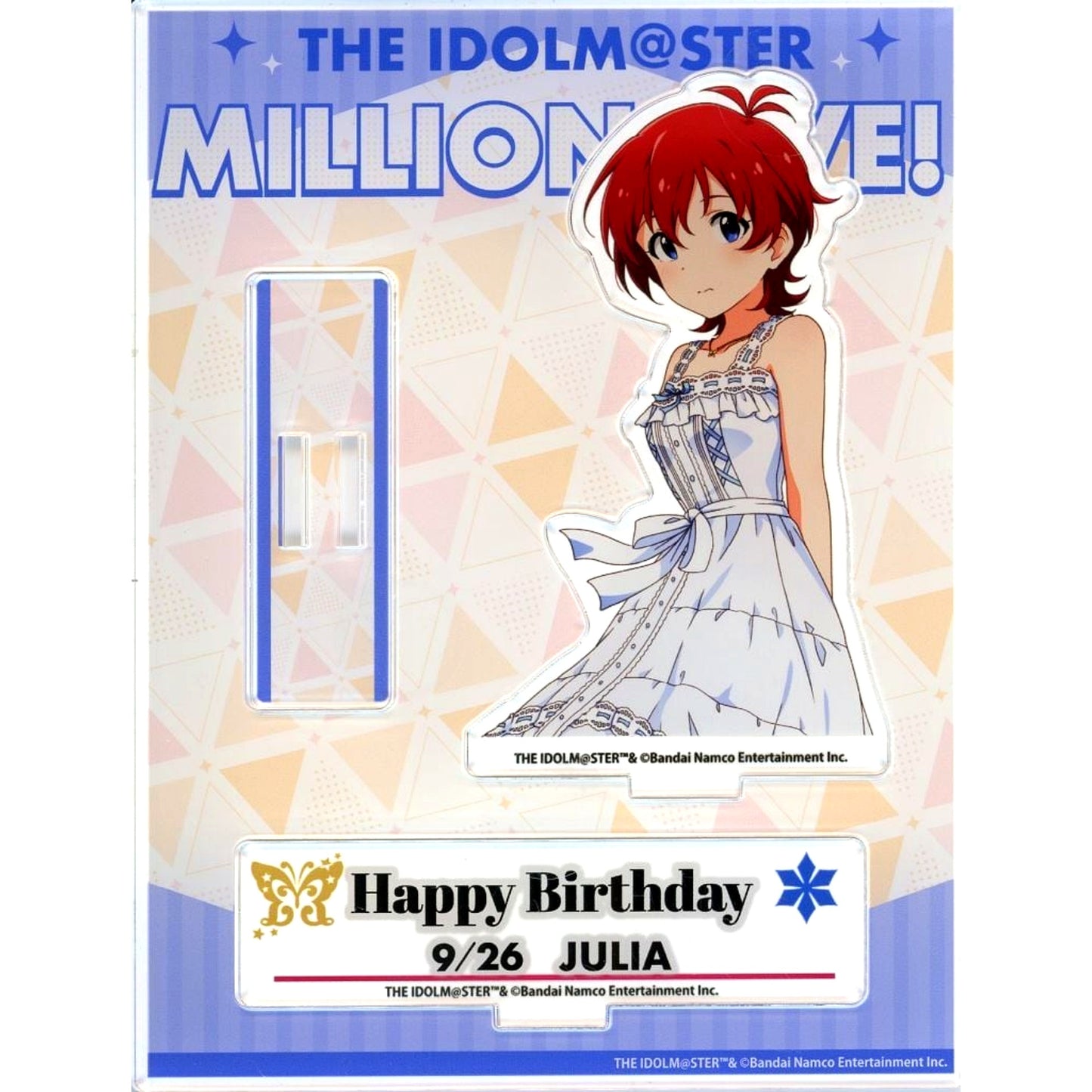 Julia THE IDOLM@STER MILLION LIVE! Birthday Acrylic Diorama Stand September Kotobukiya Limited [USED]