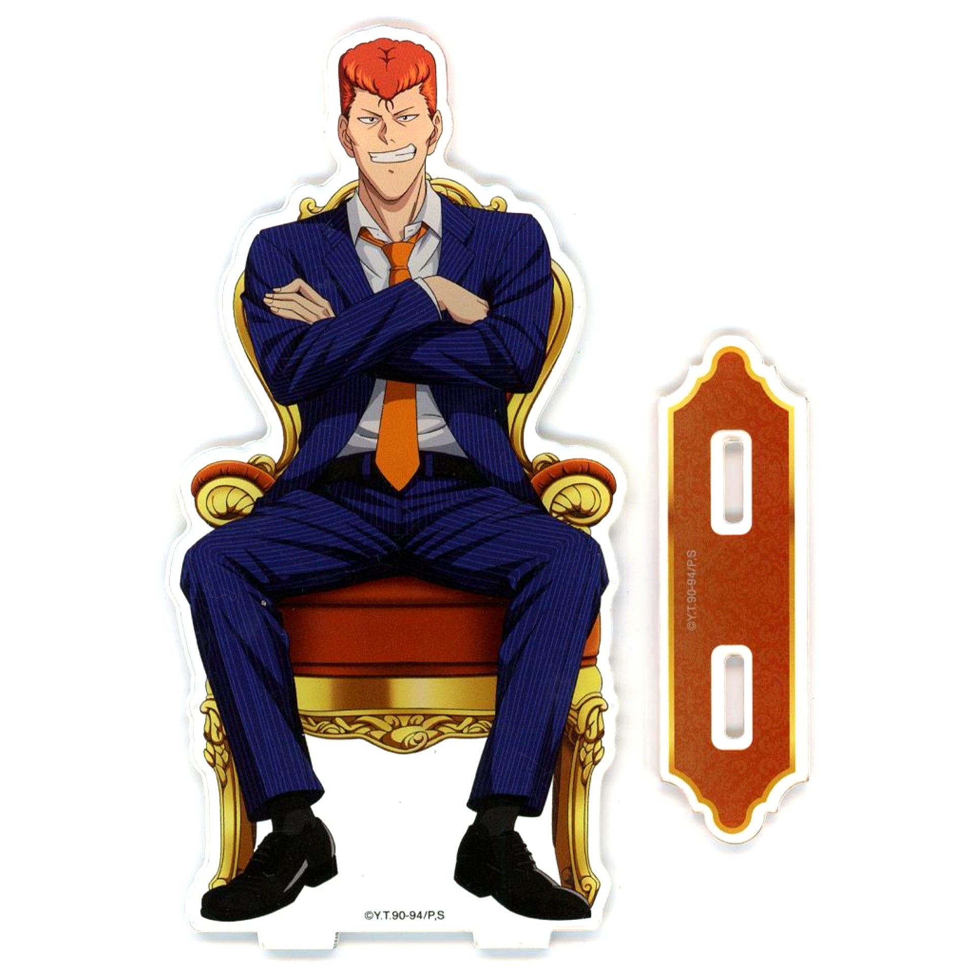Kazuma Kuwabara Yu Yu Hakusho POP UP SHOP in Ito-Yokado Illustration Throne Ver. BIG Acrylic Stand [USED]