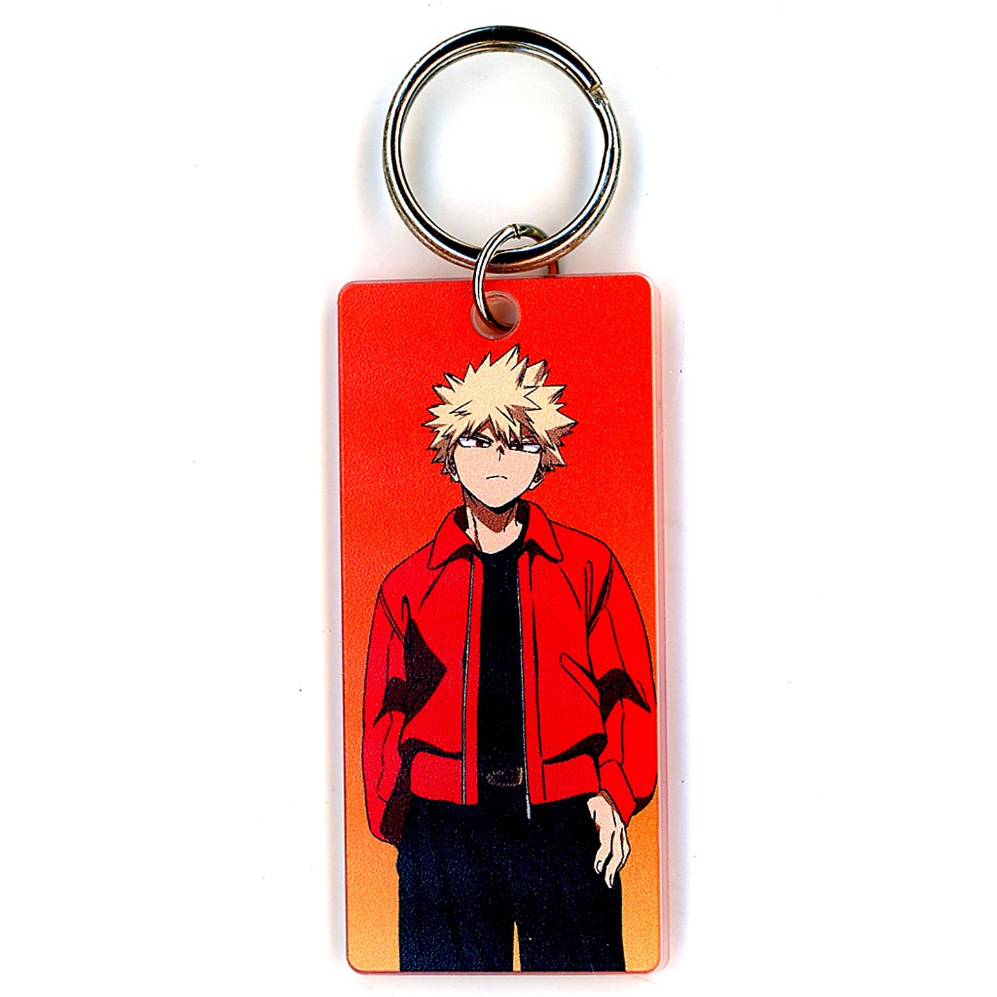 Katsuki Bakugo Vertical My Hero Academia x RED TOKYO TOWER Illustration Commemorative Photo Ver. Trading Acrylic Key Tag [USED]