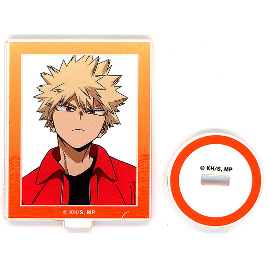 Katsuki Bakugo Bust Up My Hero Academia x RED TOKYO TOWER Illustration Commemorative Photo Ver. Trading Acrylic Stand [USED]