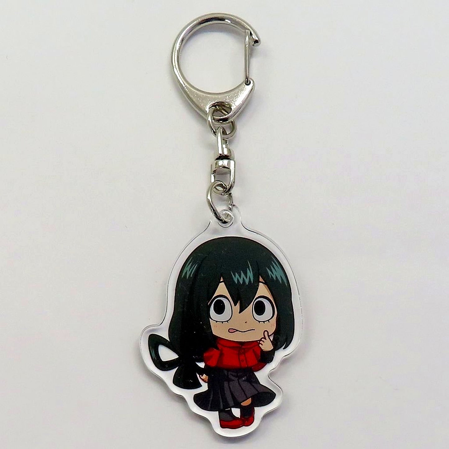 Tsuyu Asui My Hero Academia RED TOKYO TOWER Chibi Red Casual Clothes Ver. Acrylic Keychain [USED]