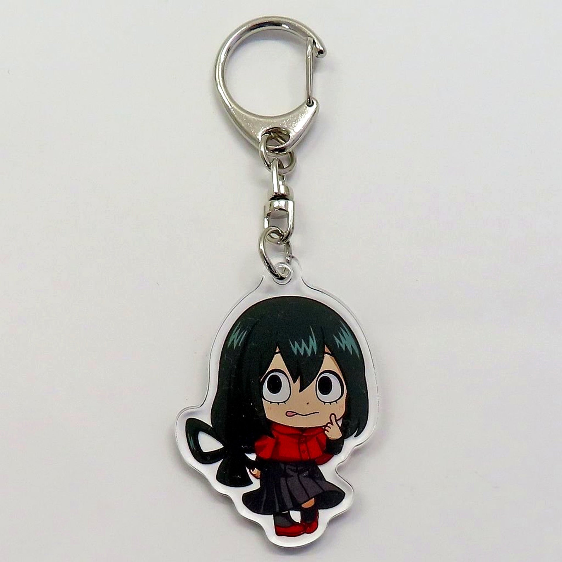 Tsuyu Asui My Hero Academia RED TOKYO TOWER Chibi Red Casual Clothes Ver. Acrylic Keychain [USED]