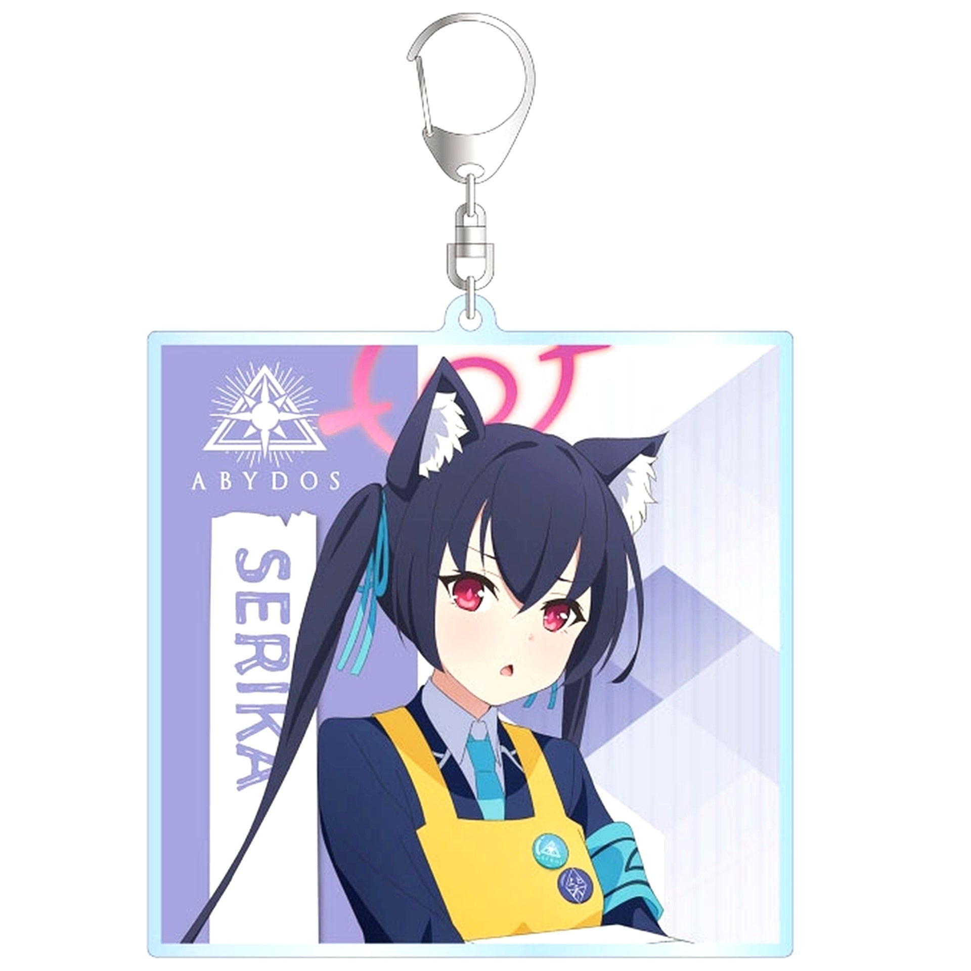 Serika Kuromi Blue Archive The Animation POP UP STORE in Loft Shop Clerk Ver. BIG Illustration Acrylic Keychain [USED]