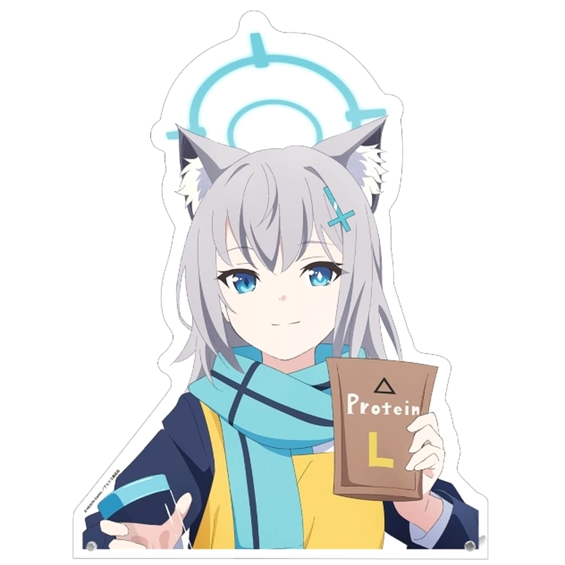 Blue Archive the Animation Shiroko Sunaokami Original Illustration Shop Clerk Ver. Extra-Large Die-Cut Acrylic Panel Pop Up Store in Loft Limited Acrylic Stands [USED]