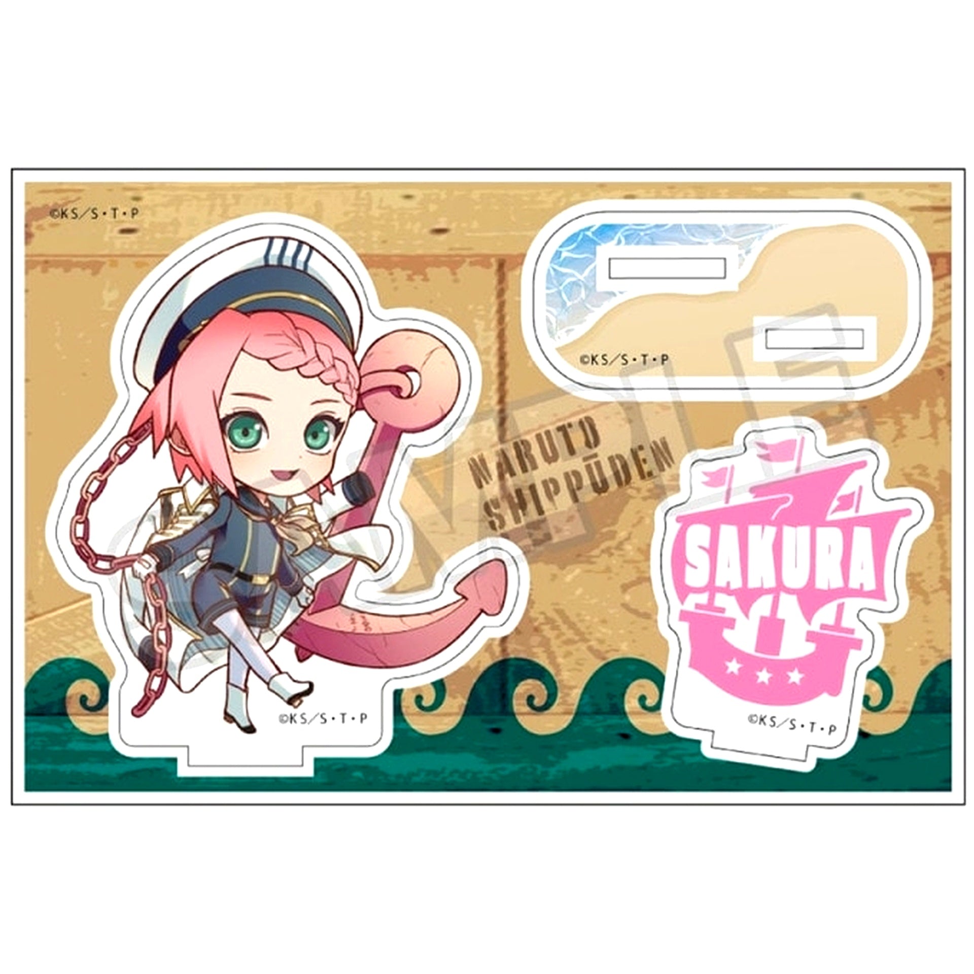 Sakura Haruno petitry Marine Look Acrylic Stand Naruto Shippuden [USED]