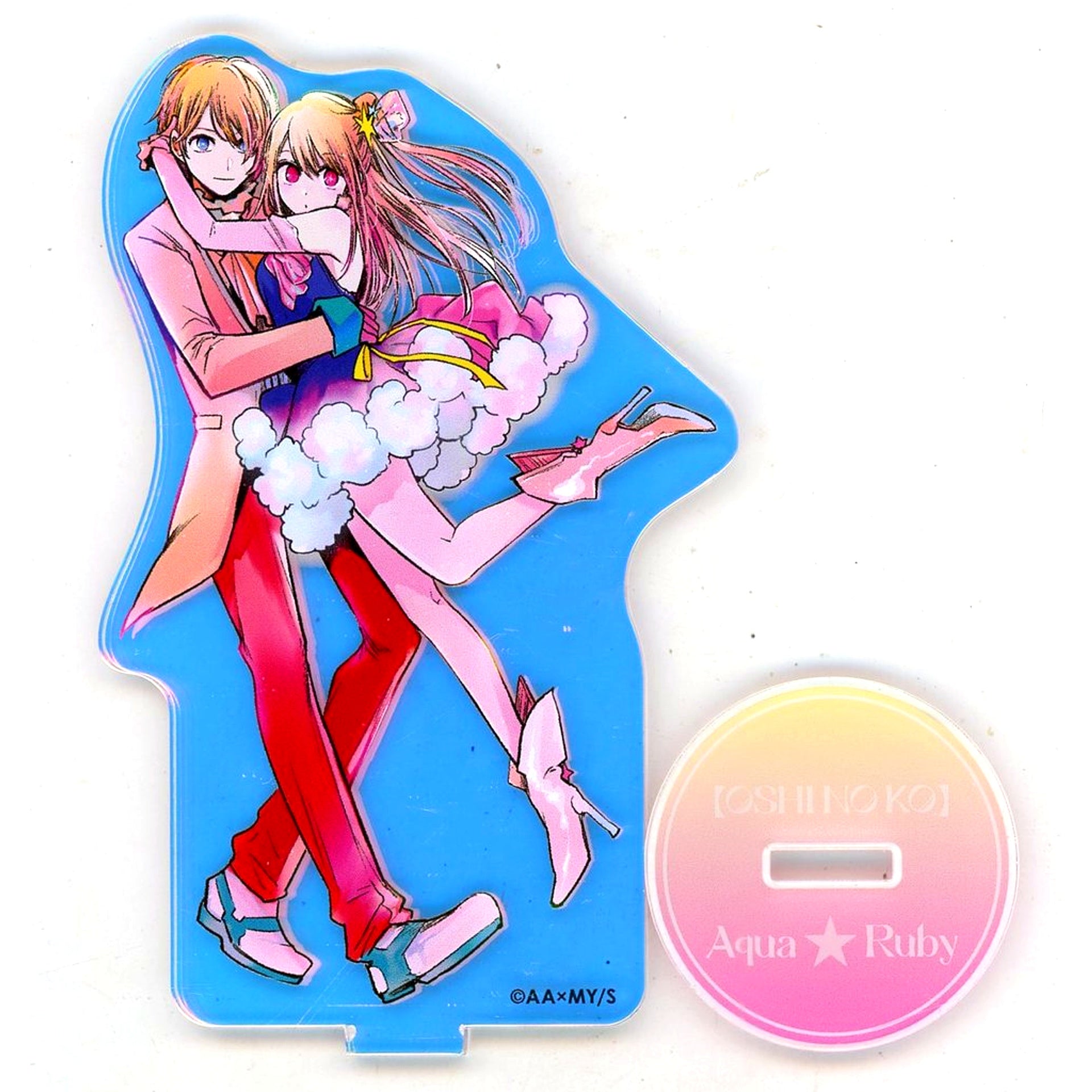 Ruby and Aqua Hugging Aurora Acrylic Stand Oshi no Ko [USED]