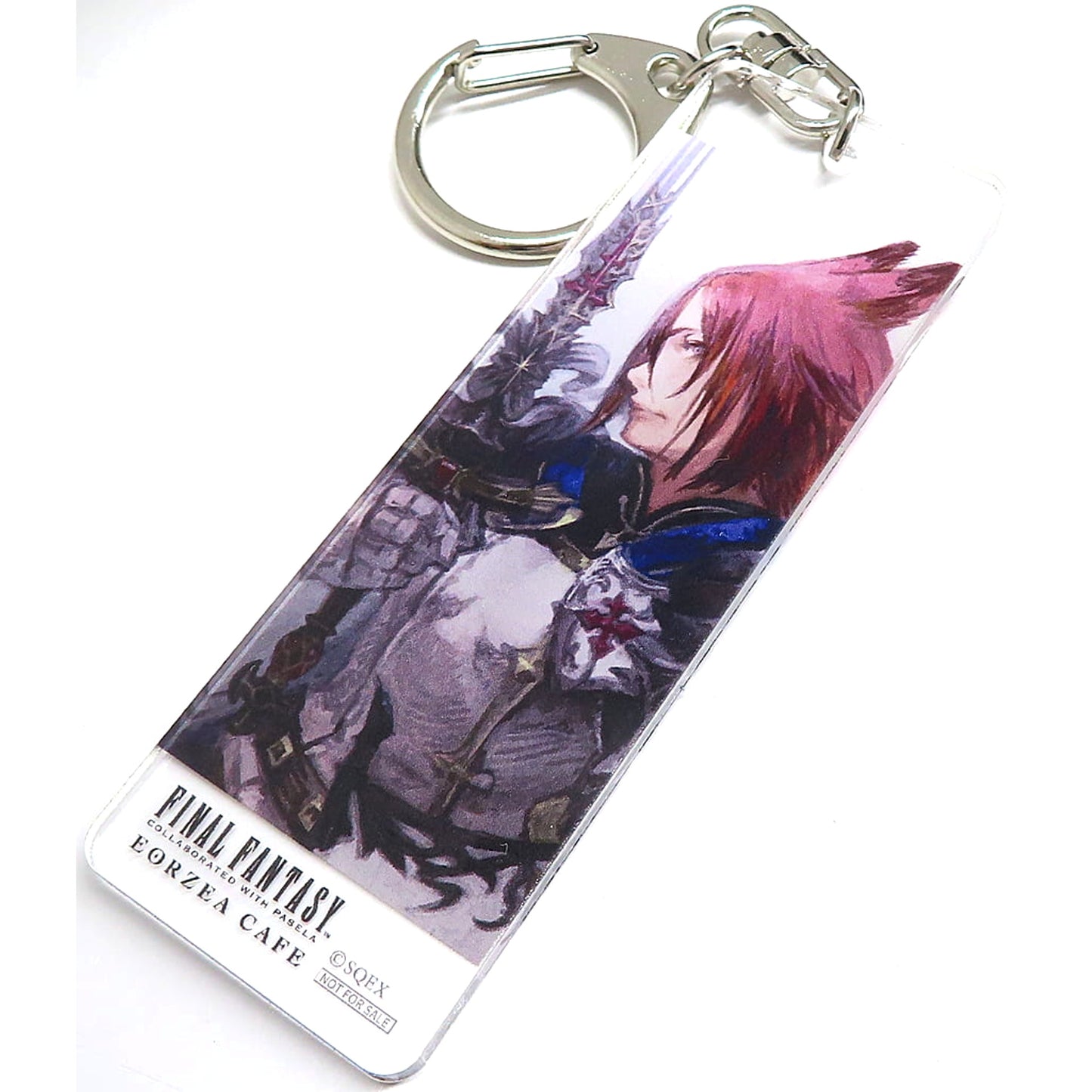 Knight Final Fantasy Special Acrylic Keychain Eorzea Cafe 10th Anniversary Limited Rewards for Collecting 5 Stamps 3rd Edition [USED]