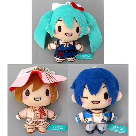 Hatsune Miku: Colorful Stage! X Sanrio Characters Hatsune Miku & Others All 3 Types Set Fuwapuchi Mascot Virtual Singer Vol.1 EX Mascot [USED]