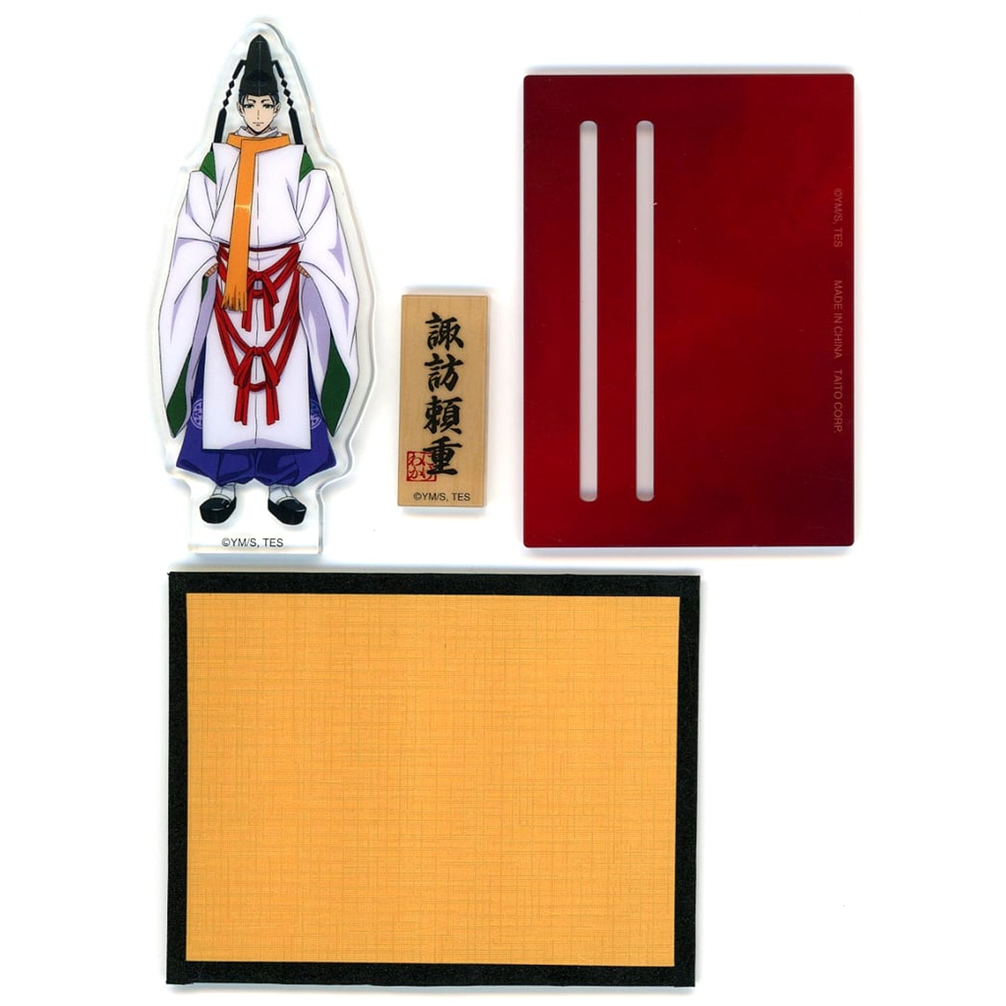Yorishige Suwa Mini Acrylic Stand with Gold Folding Screen The Elusive Samurai [USED]