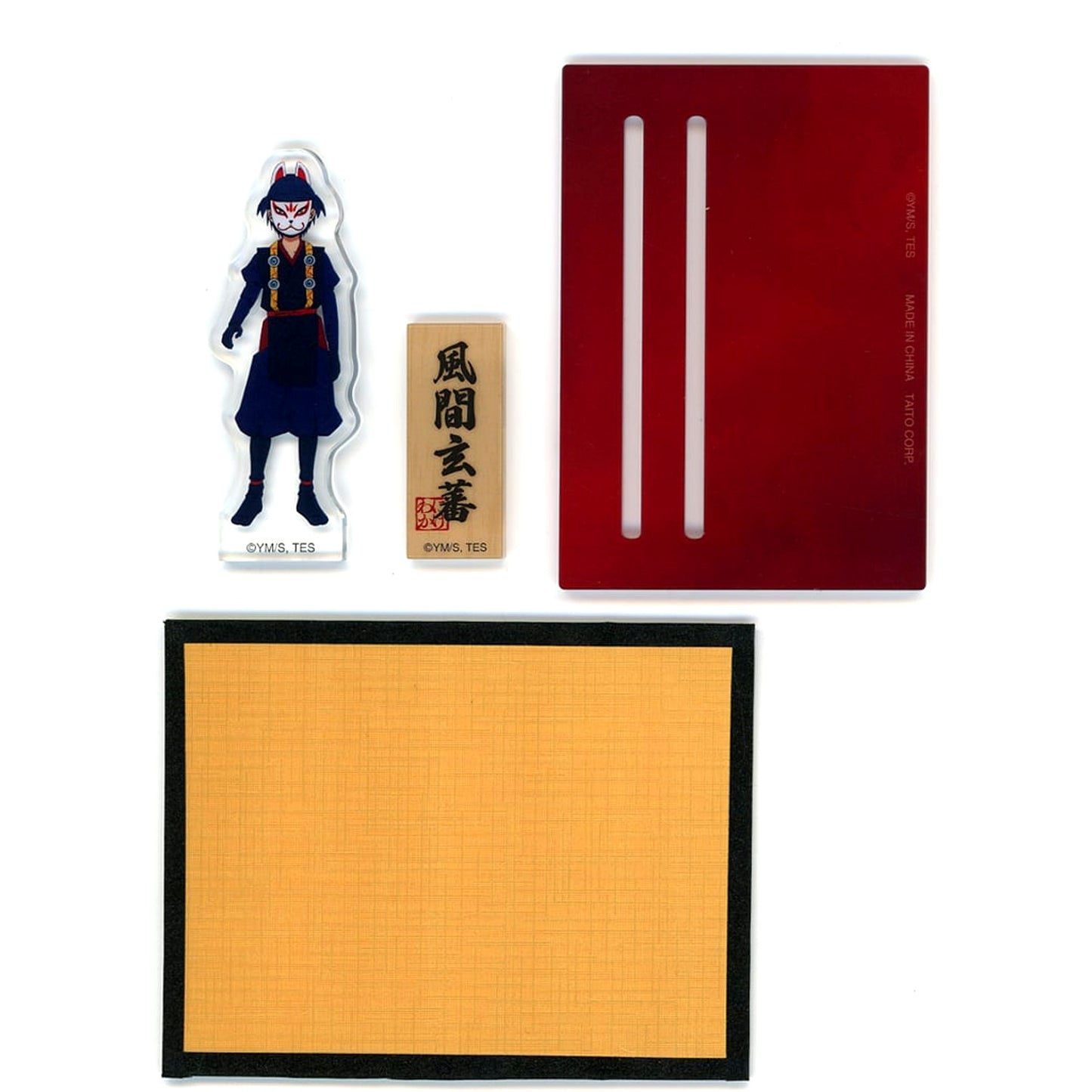 Genba Kazama The Elusive Samurai Mini Acrylic Stand with Gold Folding Screen [USED]