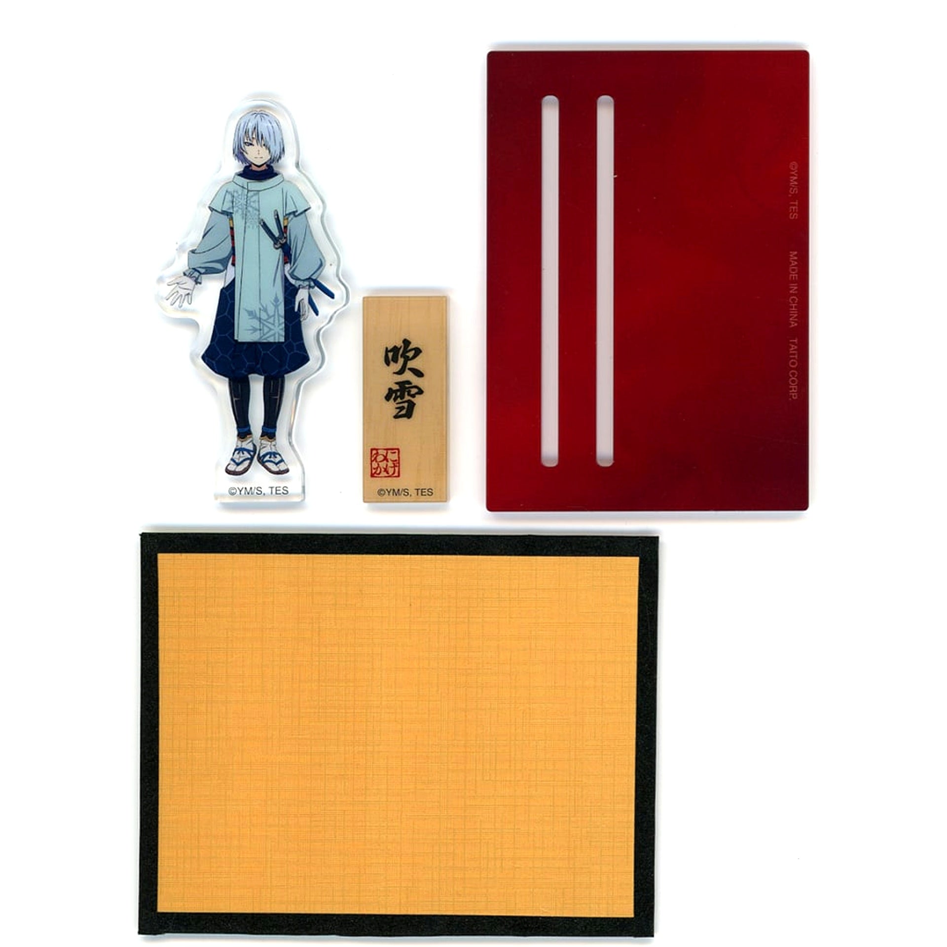 Fubuki The Elusive Samurai Mini Acrylic Stand with Gold Folding Screen [USED]