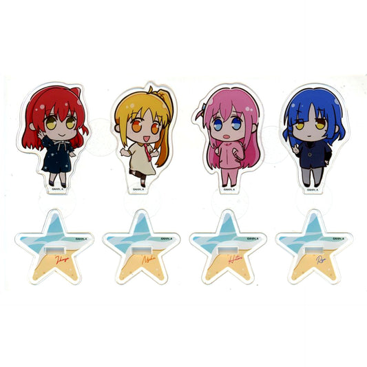 Set of 4 Kessoku Band Bocchi the Rock! x Town Trek Mini Acrylic Stands [USED]