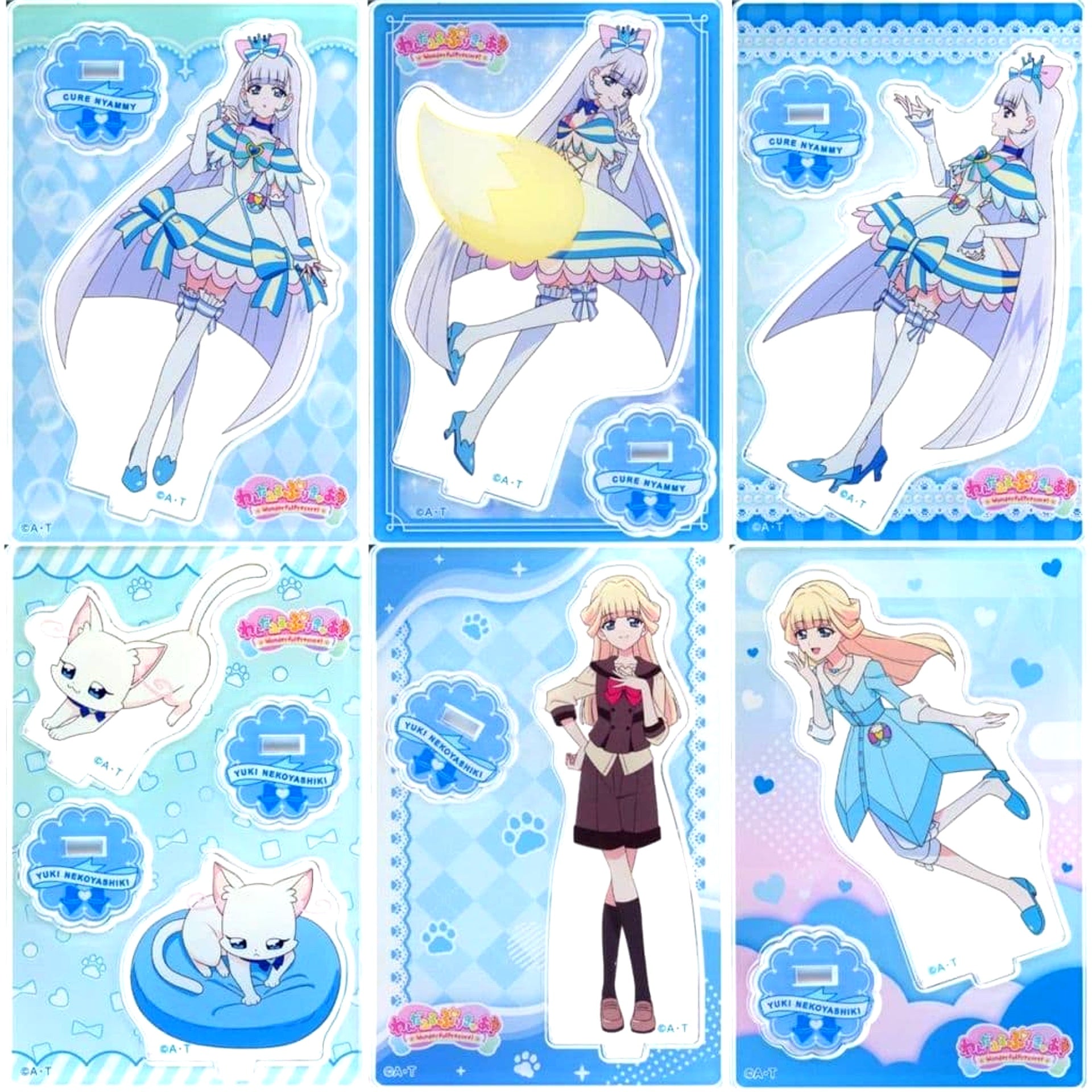 Set of 6 Wonderful Precure Mini Acrylic Stand Vol. 3 [USED]