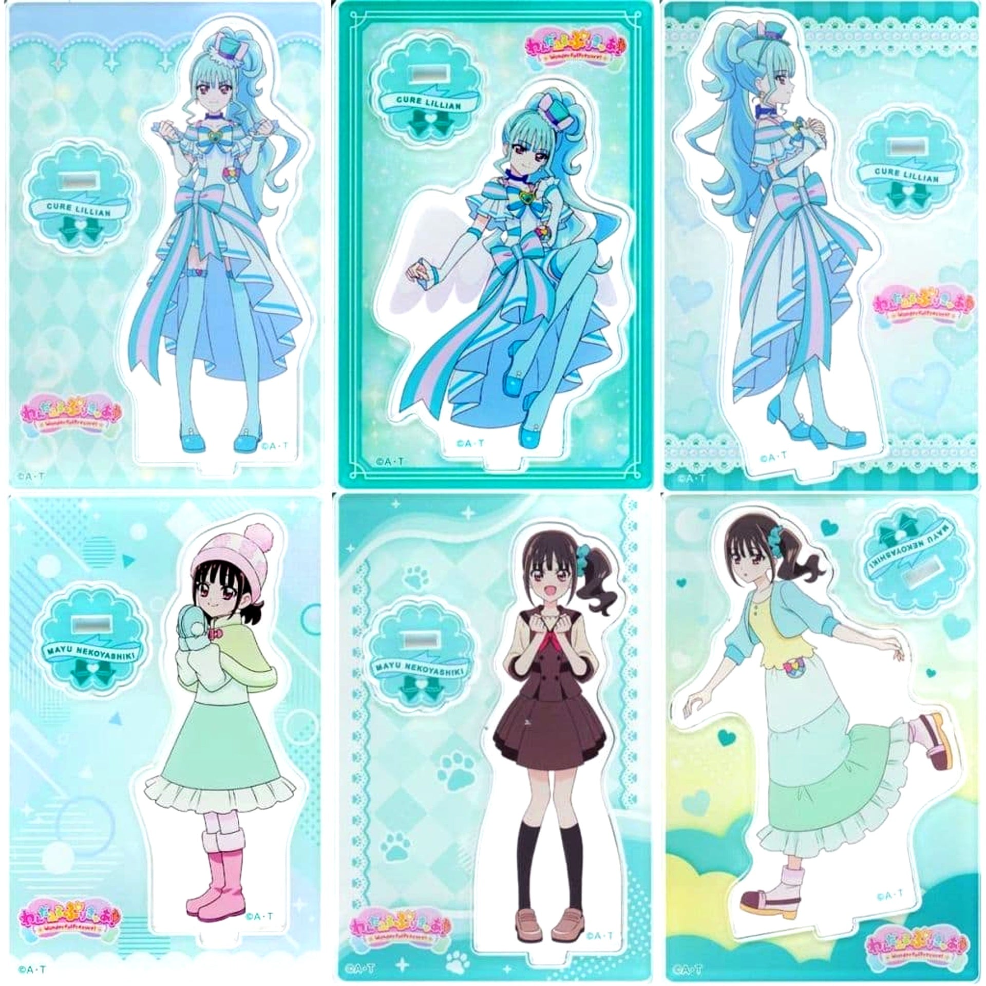 Set of 6 Wonderful Precure Mini Acrylic Stand Vol. 4 [USED]