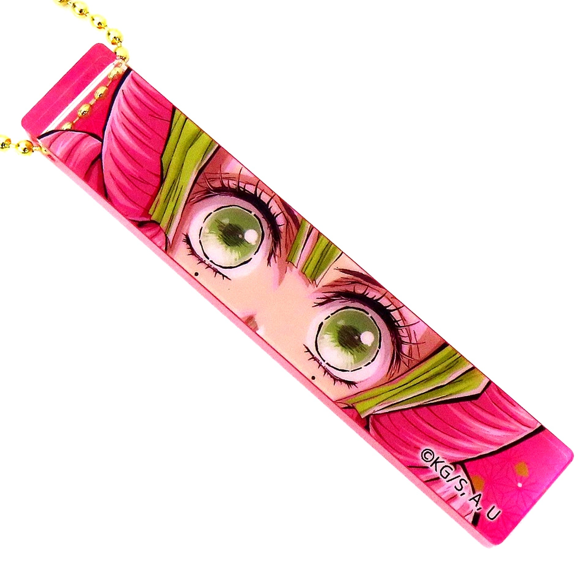 Mitsuri Kanroji Demon Slayer Hashira Exhibition Random Block Keychain [USED]