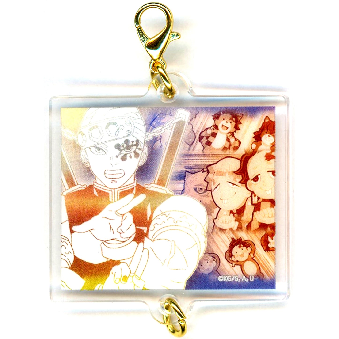 Tengen Uzui Design 86 Anime Demon Slayer Kimetsu no Yaiba Hashira Exhibition Hashira Hyakkei Kizuna Acrylic Charm 15 [USED]