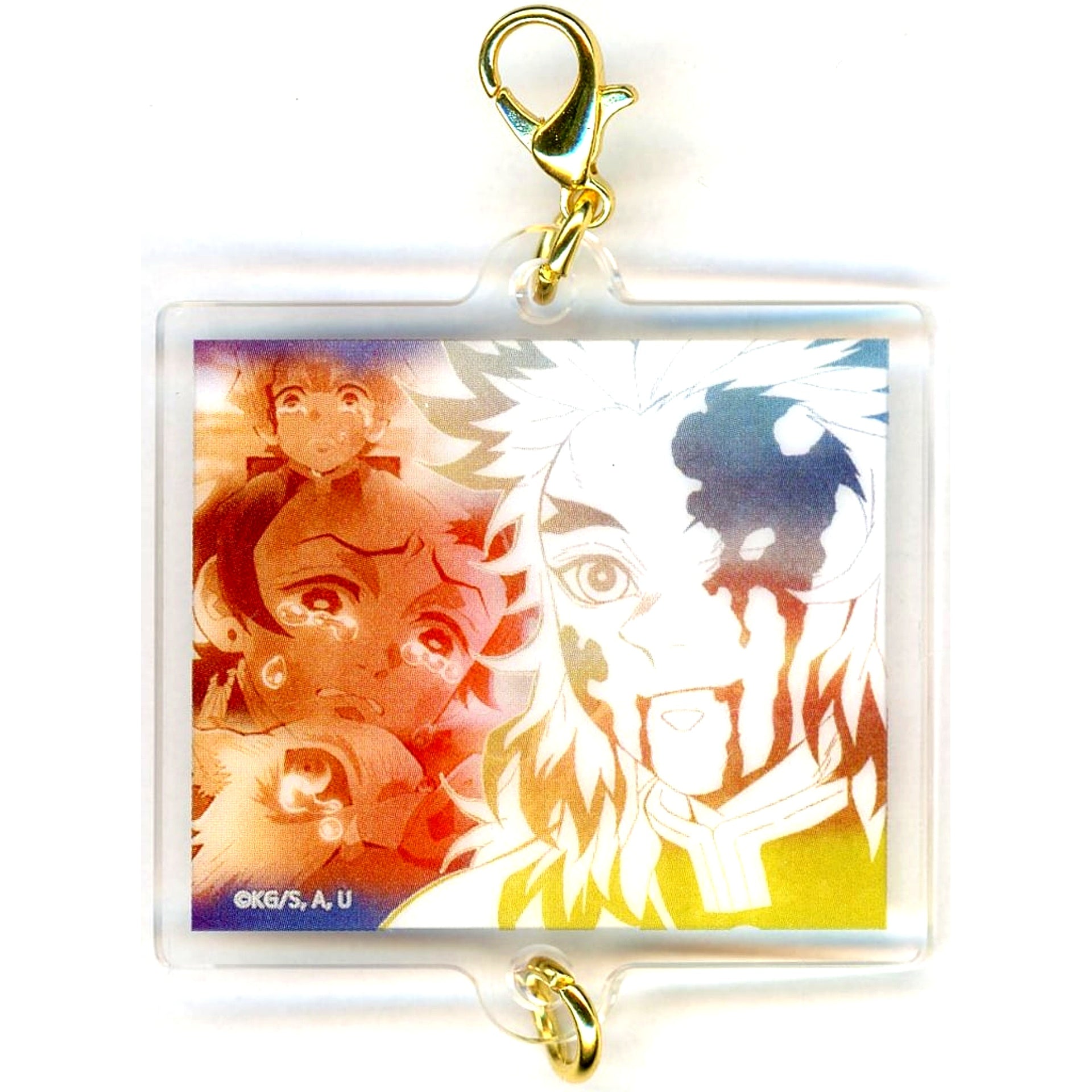 Kyojuro Rengoku Design 88 Demon Slayer Hashira Exhibition Hashira Hyakkei Kizuna Acrylic Charm 15 [USED]