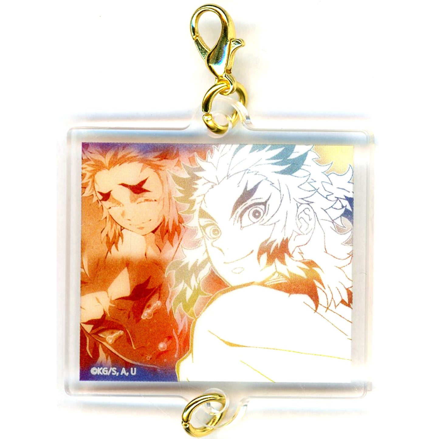 Kyojuro Rengoku Design 97 Anime Demon Slayer Kimetsu no Yaiba Hashira Exhibition Hashira Hyakkei Kizuna Acrylic Charm 15 [USED]
