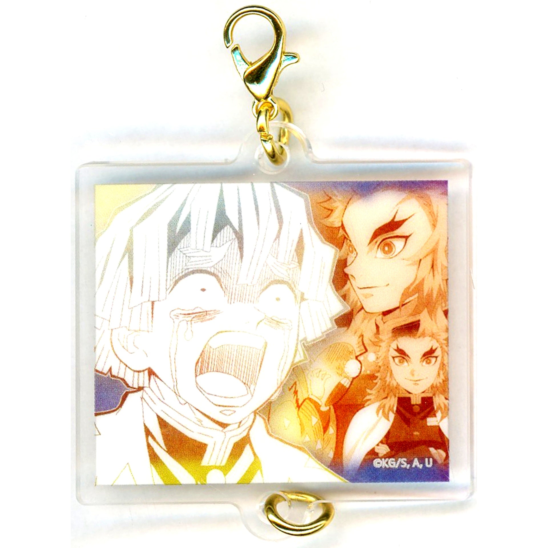 Kyojuro Rengoku Design 99 Anime Demon Slayer Kimetsu no Yaiba Hashira Exhibition Hashira Hyakkei Kizuna Acrylic Charm 15 [USED]