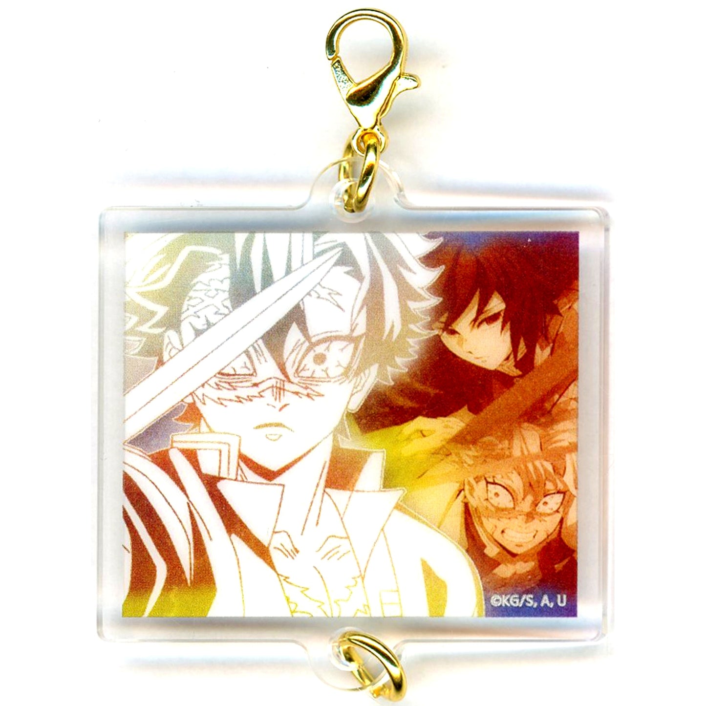 Sanemi Shinazugawa Design 88 Anime Demon Slayer Hashira Exhibition And to the Infinity Castle Hashira Hyakkei Kizuna Acrylic Charm 15 [USED]