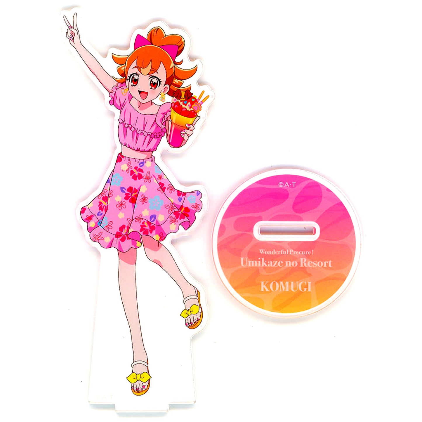 Komugi Inukai Wonderful Precure Acrylic Stand Sea Breeze Resort [USED]