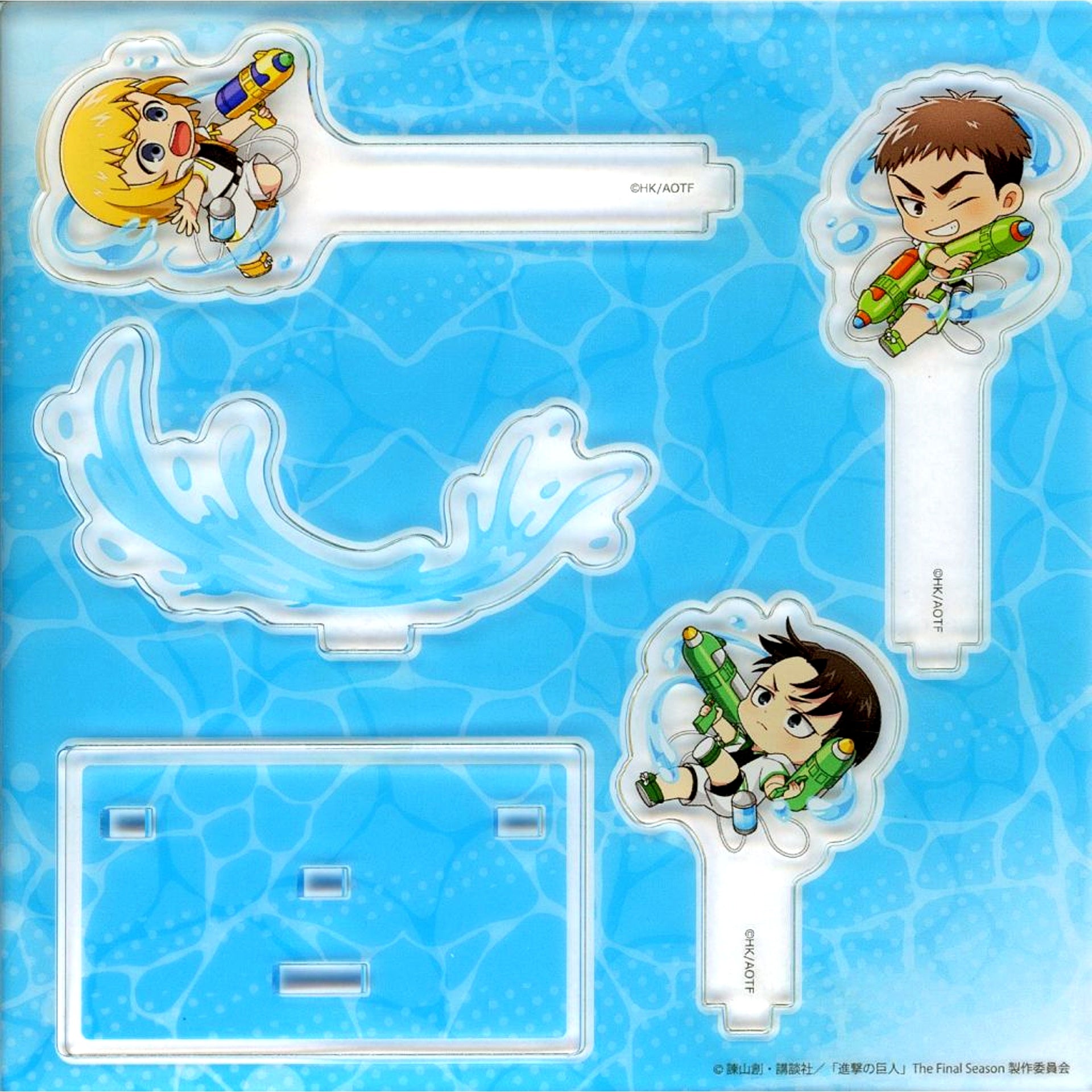 Armin & Jean & Levi Attack on Titan x Collab Cafe Honpo Vol.2 Diorama Acrylic Stand [USED]