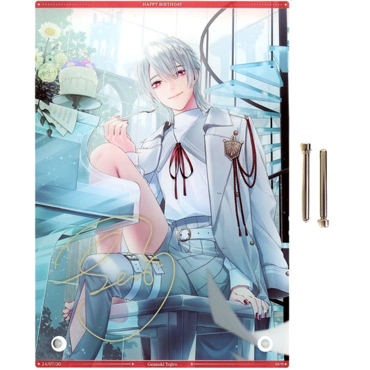 Genzuki Tojiro A5 Acrylic Panel Replica Autograph Virtual YouTuber Nijisanji Birthday 2024 Included Item [USED]