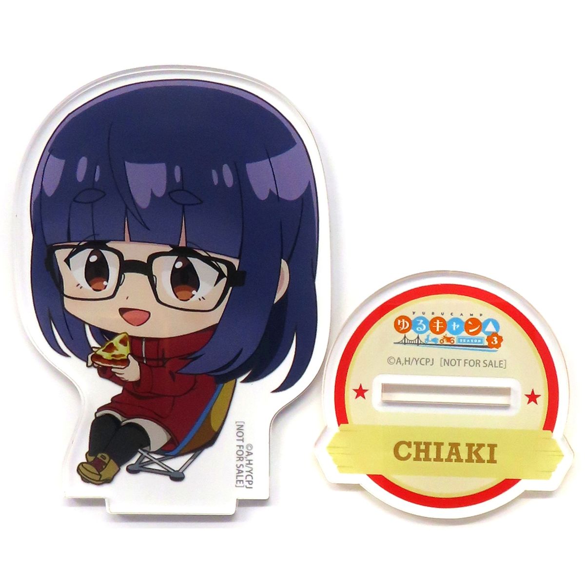 Chiaki Ogaki Acrylic Stand Laid-Back Camp Season 3 animate Point Exchange Prize [USED]