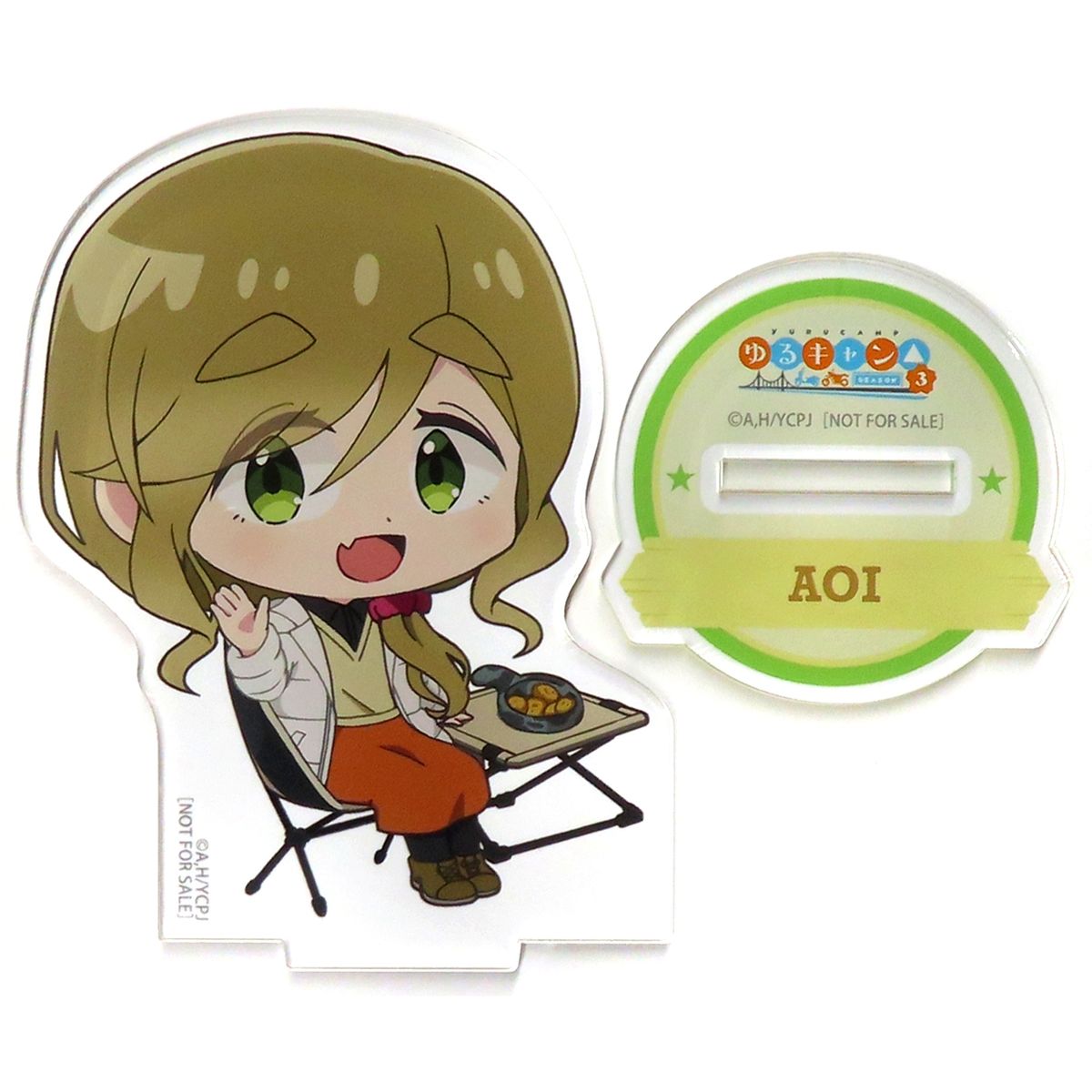 Aoi Inuyama Acrylic Stand Laid-Back Camp Season 3 animate Point Exchange Prize [USED]