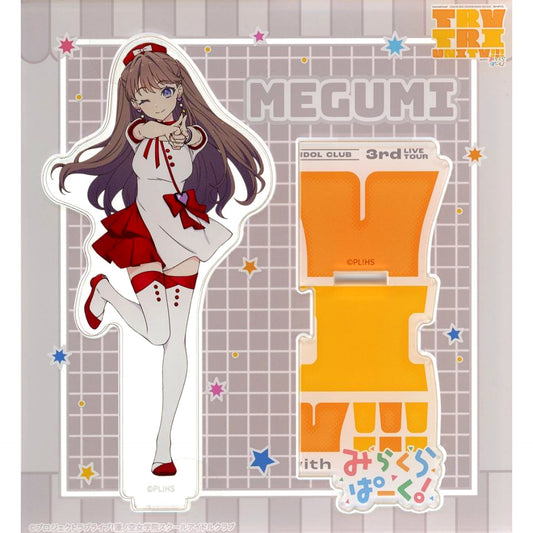 Megumi Fujishima Acrylic Stand Love Live! Hasunosora Girls High School Idol Club 3rd Live Tour TRI TRI UNITY!!! [USED]